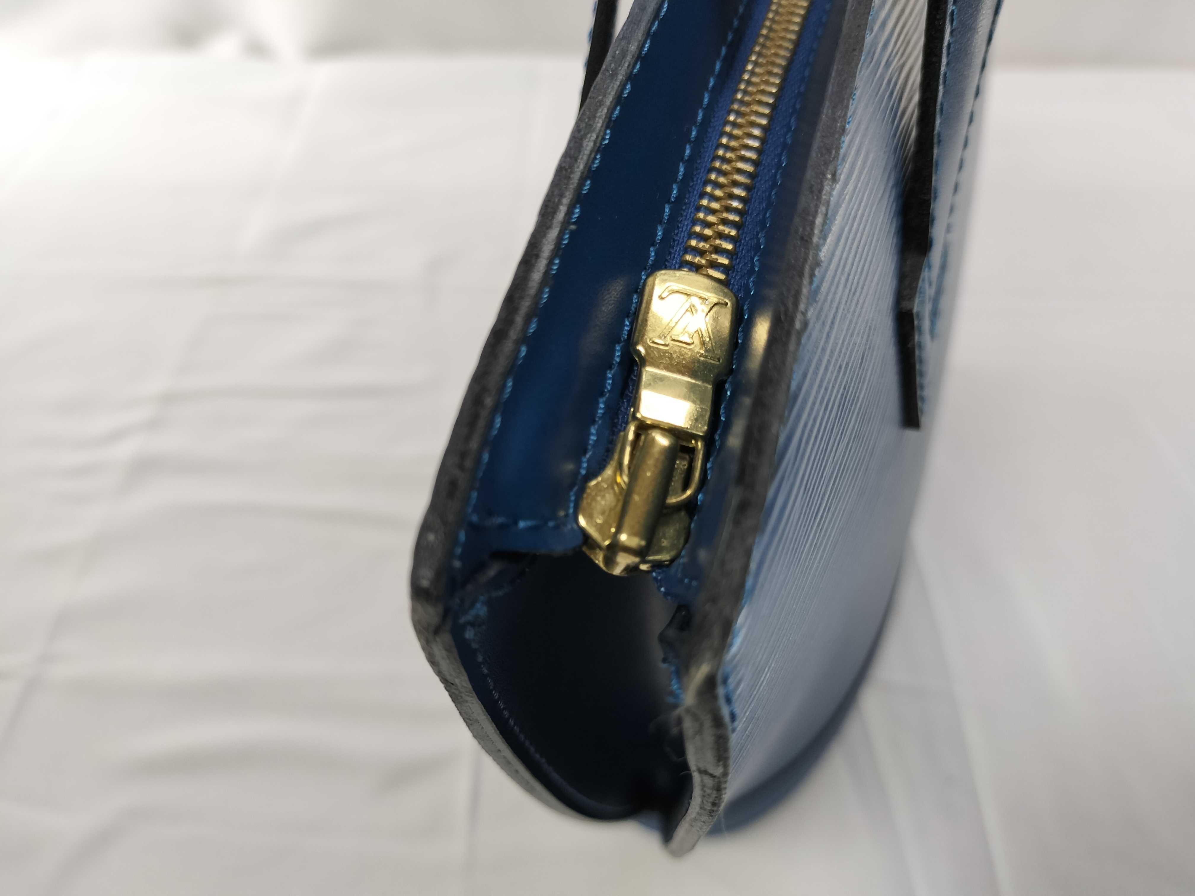 Epi Saint Jacques Blue Tote Bag — view 13
