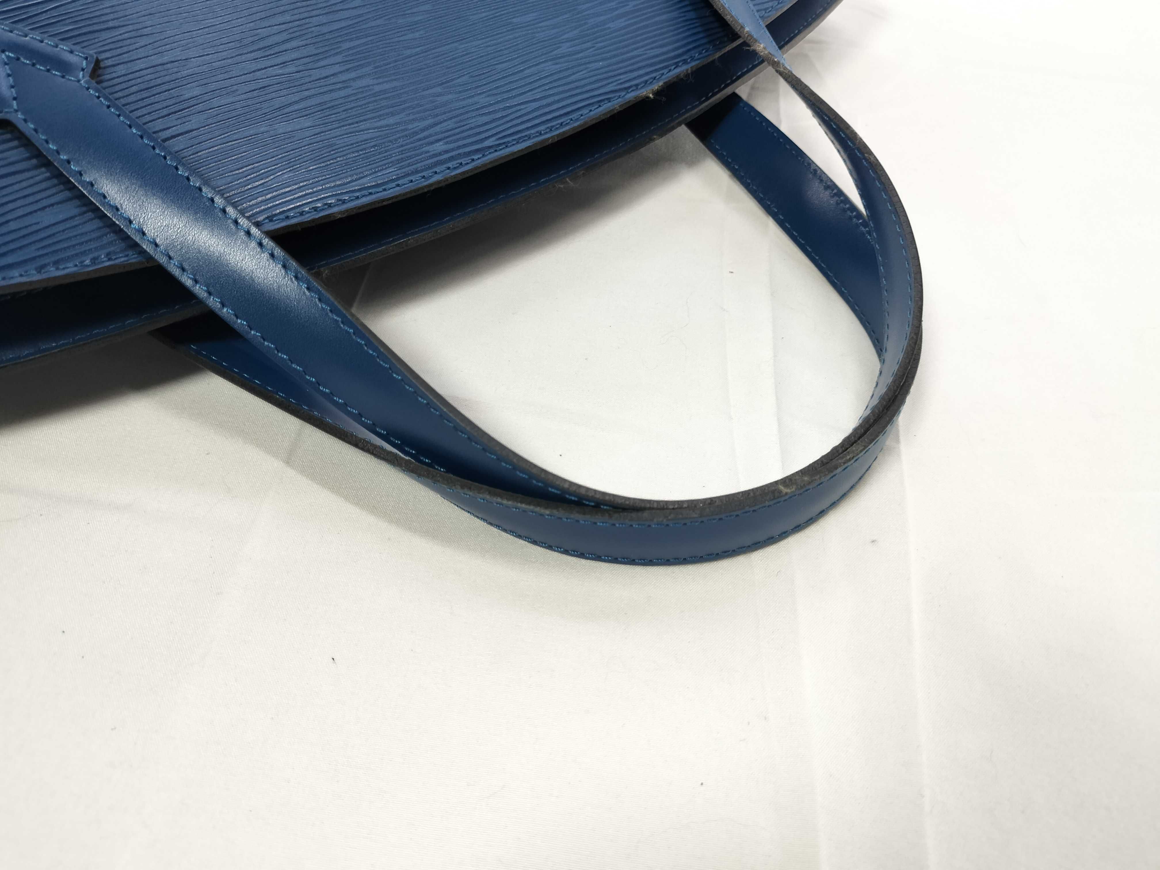 Epi Saint Jacques Blue Tote Bag — view 3