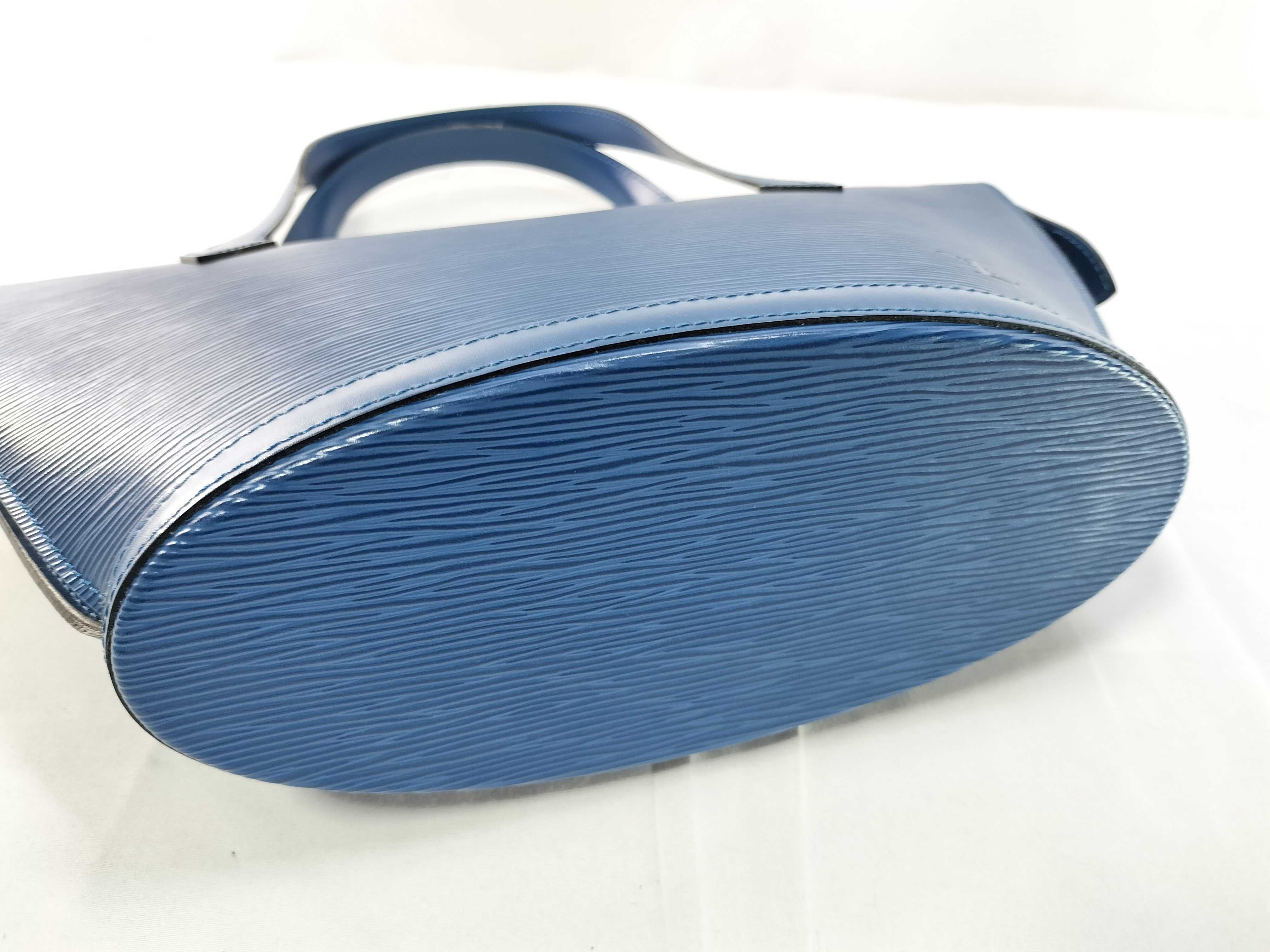 Epi Saint Jacques Blue Tote Bag — view 8