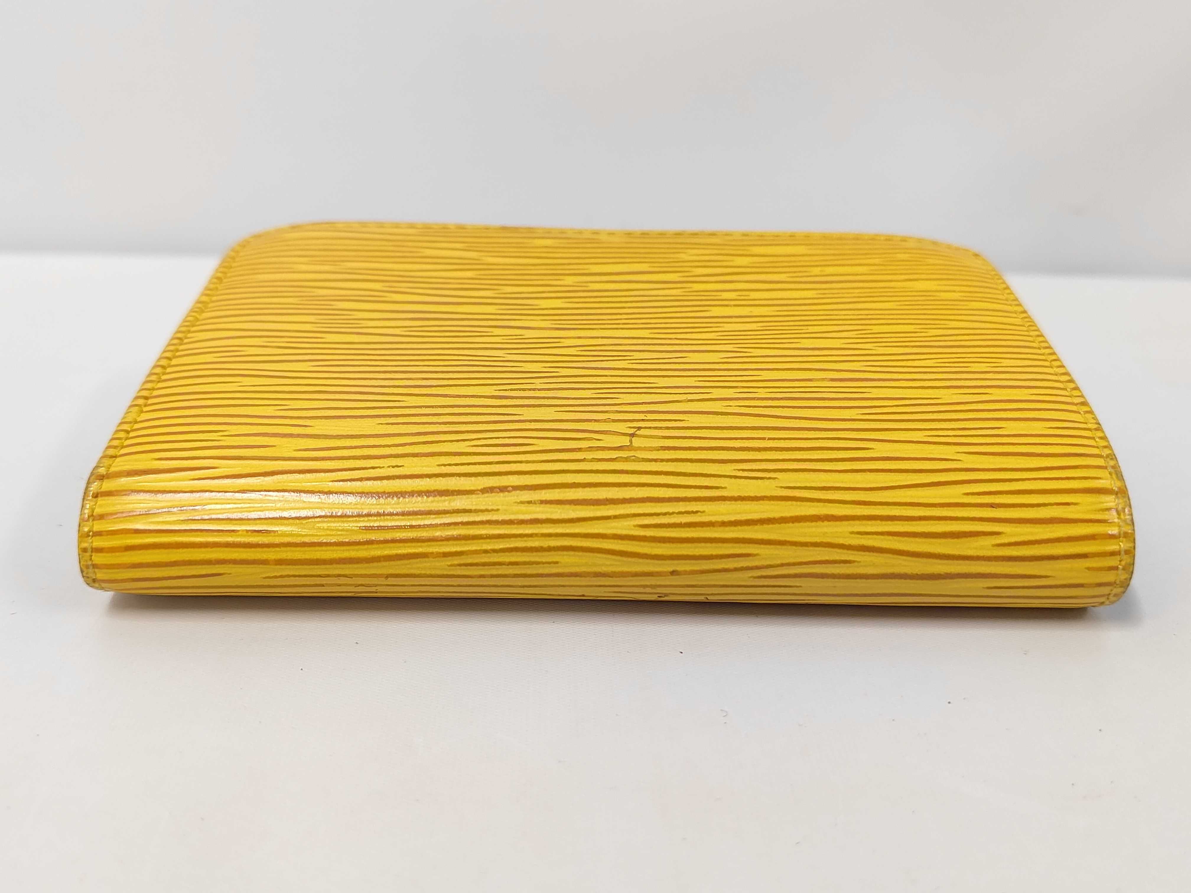 Epi Portemonnaie Viennois Wallet, Tassili Yellow, MI0041 — view 4