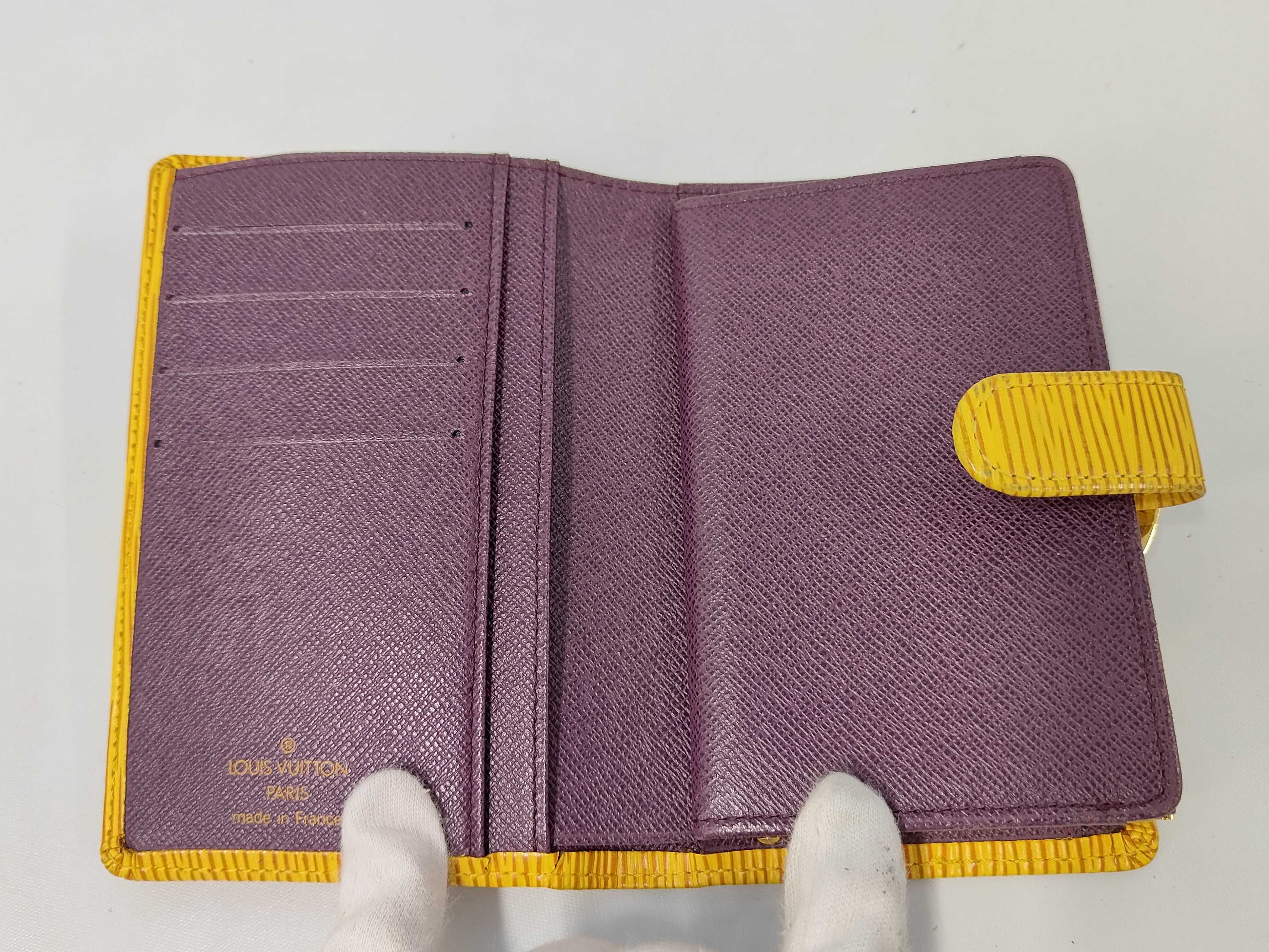 Epi Portemonnaie Viennois Wallet, Tassili Yellow, MI0041 — view 8