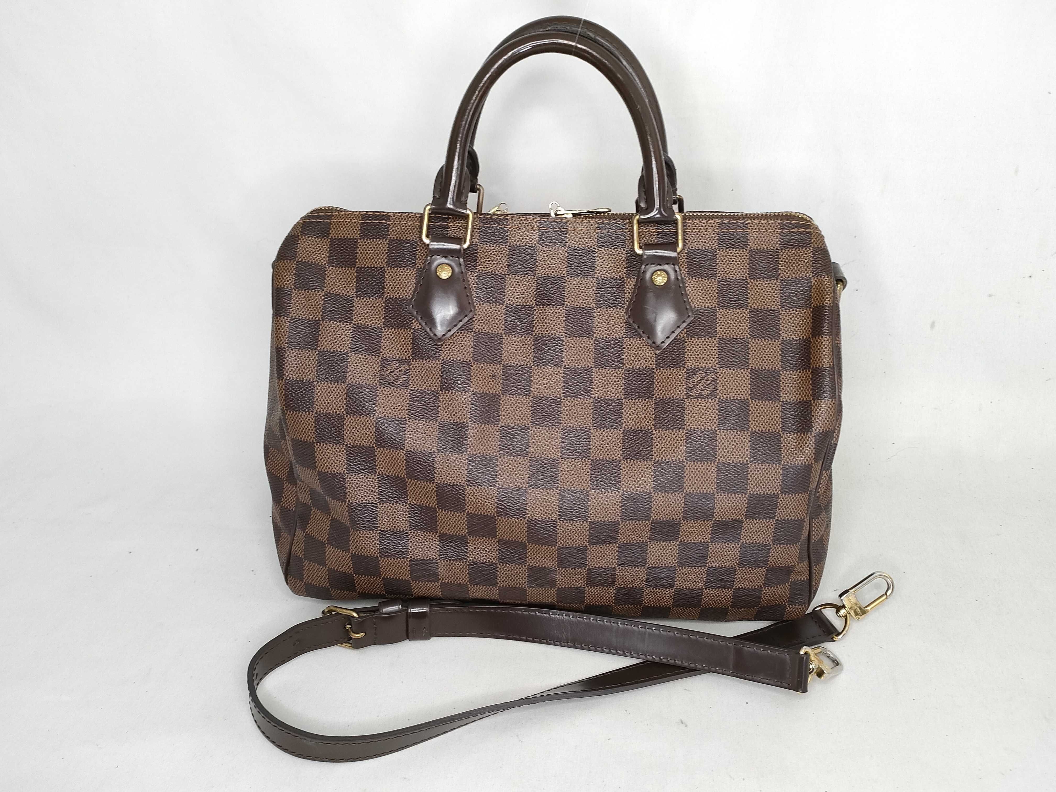 Damier PH - Brown Damier Ebene Canvas Hand Bag 30cm N41368 Handbag