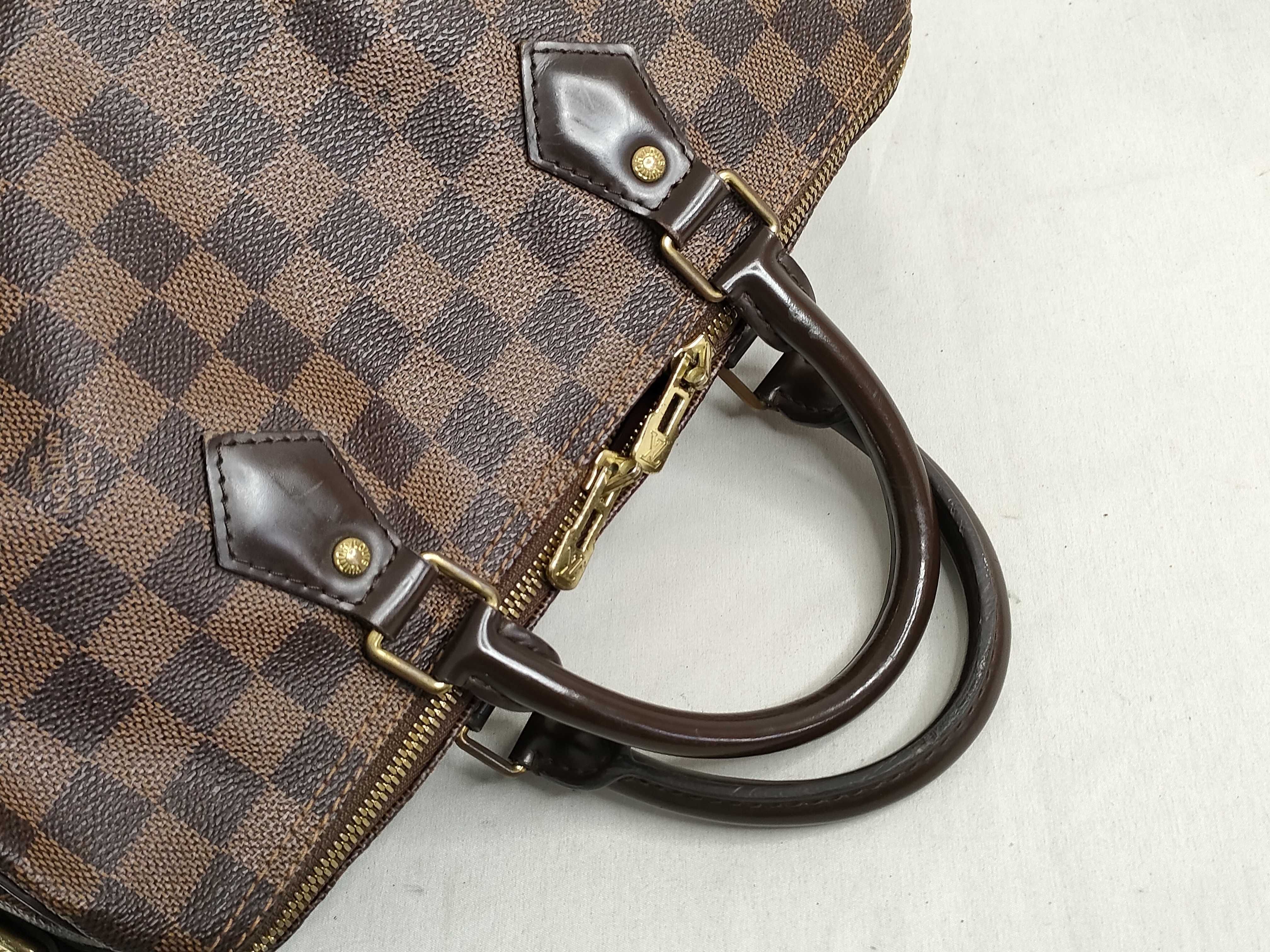 Damier PH - Brown Damier Ebene Canvas Hand Bag 30cm N41368 Handbag — view 3