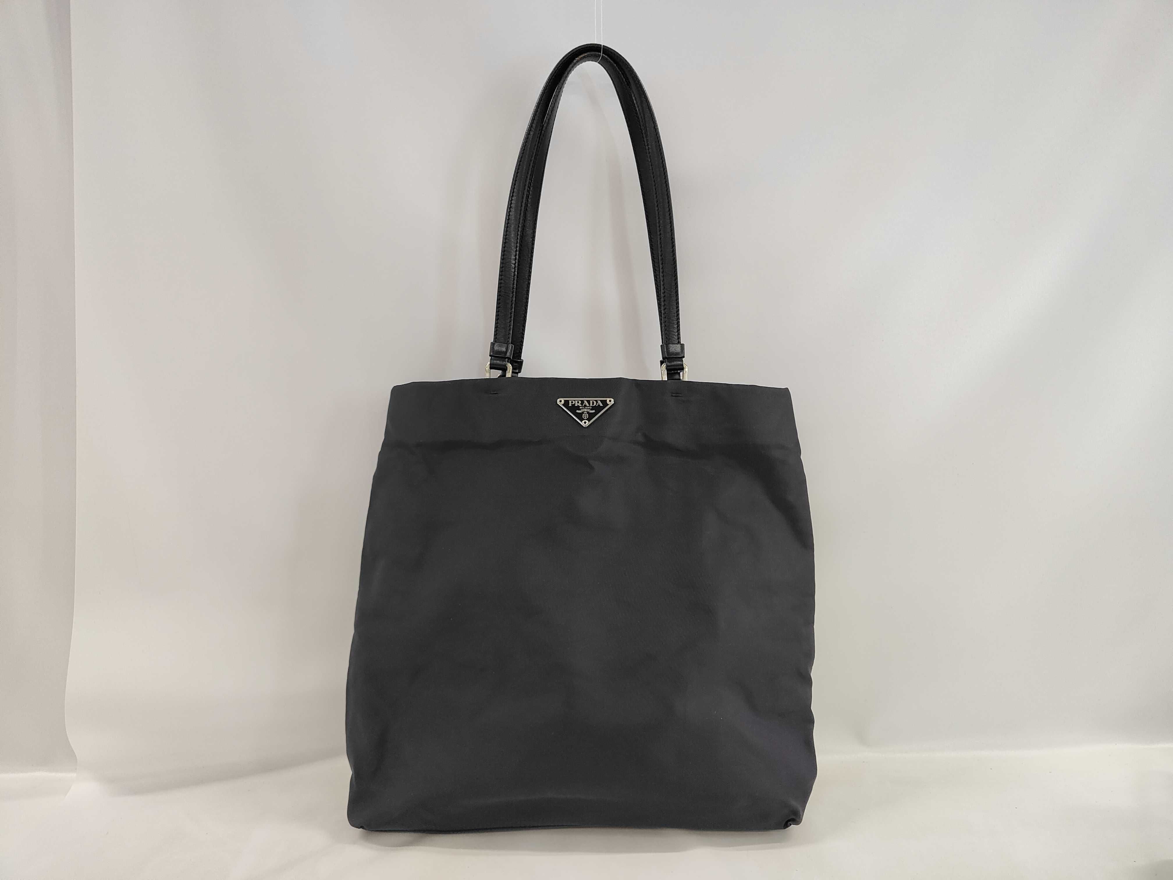 Navy Nylon Tote Bag