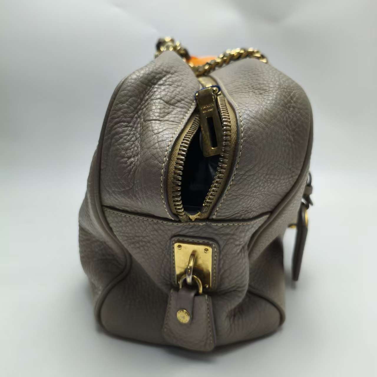 【*Shipped from: China*】PRADA Boston Leather Handbag — view 3