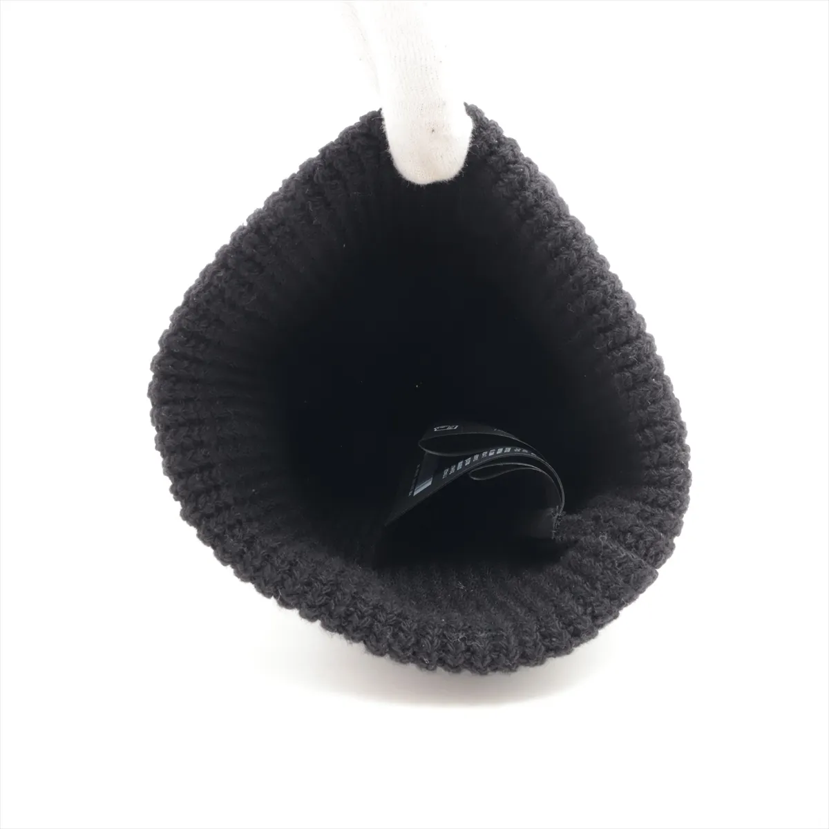 Triangle Logo Knit Sweater, Size S, Wool x Cashmere, Black. — view 4