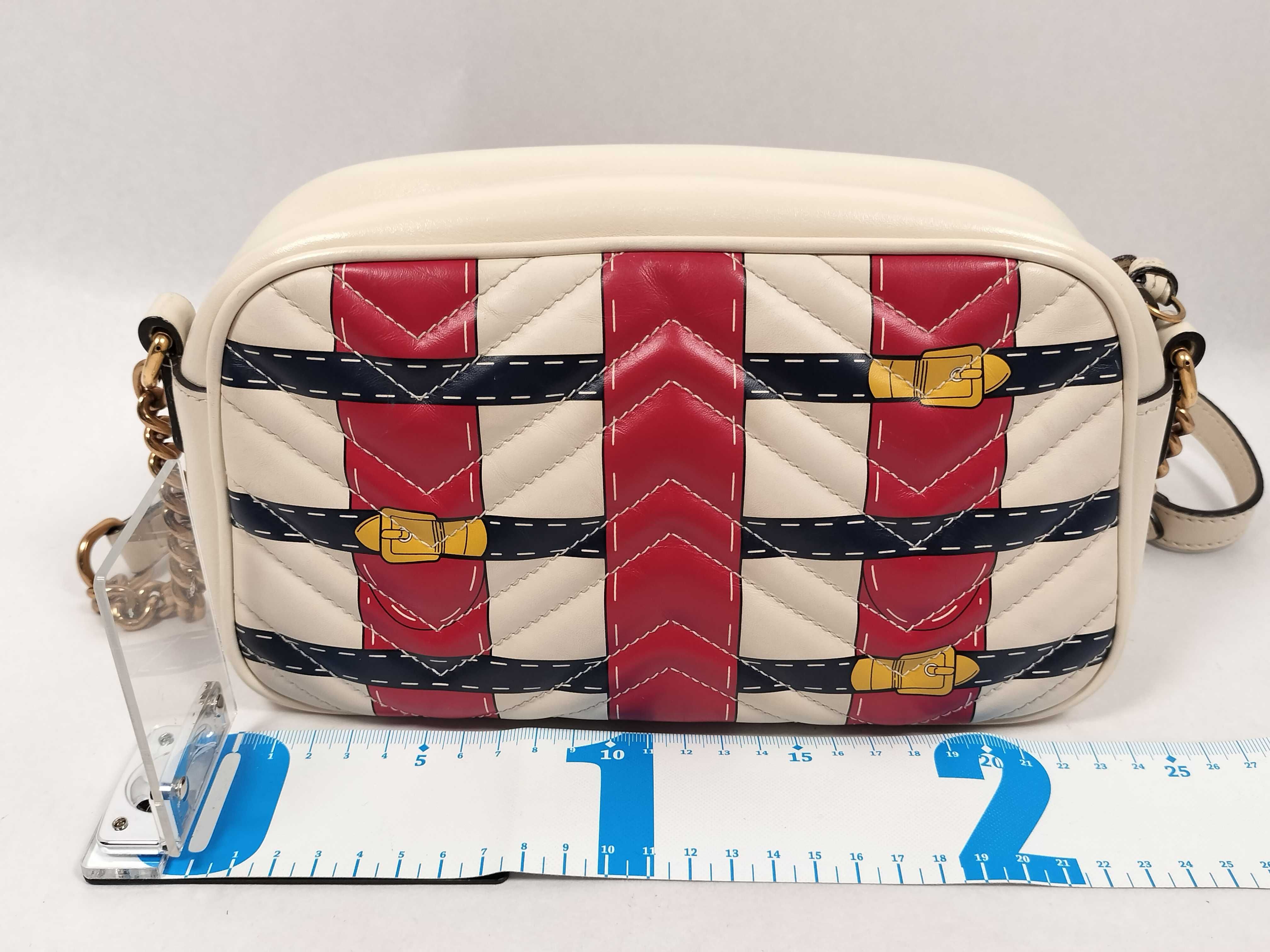GG Marmont Leather Chain Shoulder Bag, Multicolor, 447632 — view 2