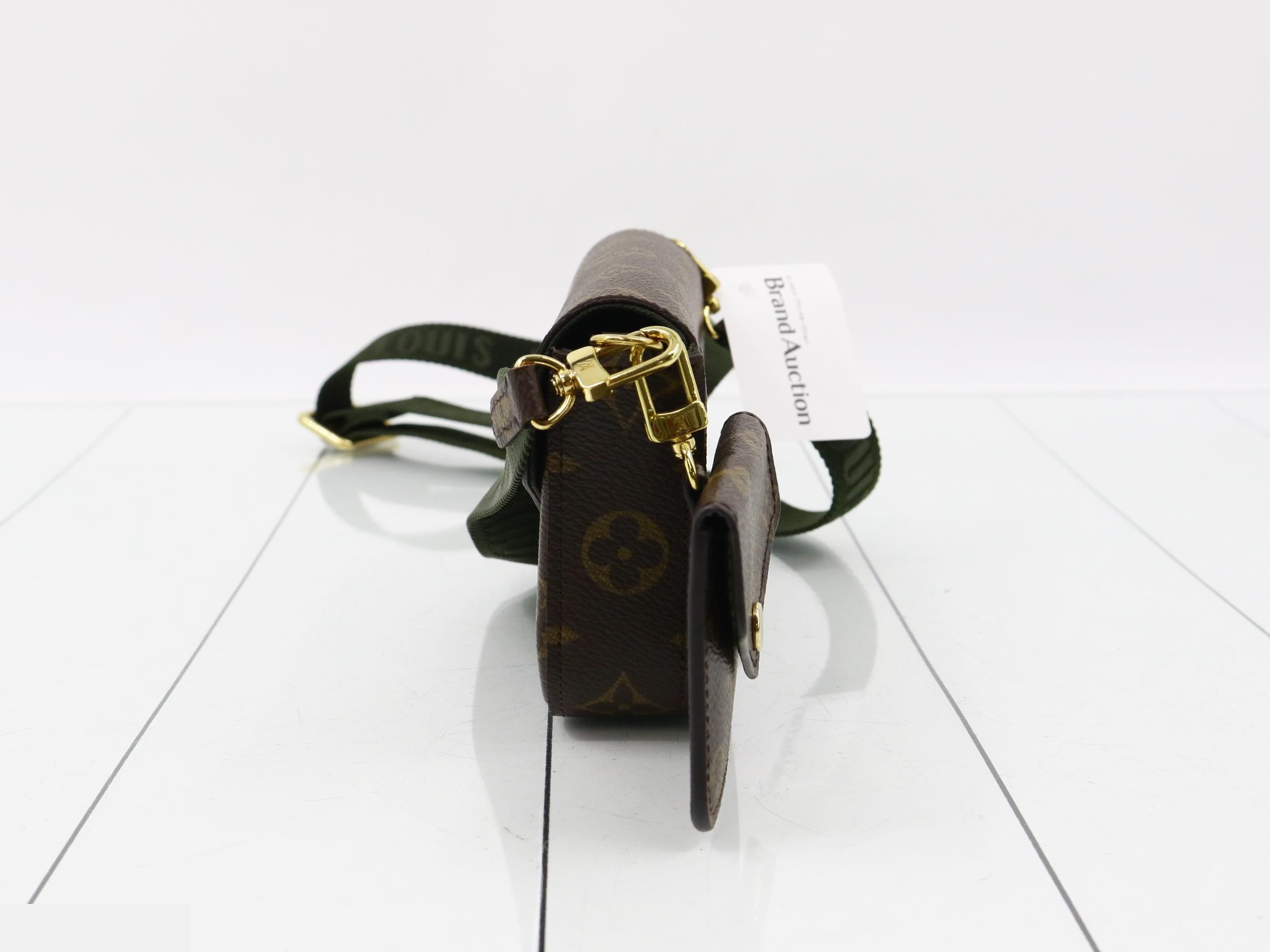 Multi Pochette Felicie Khaki Shoulder Bag with Pouch — view 3