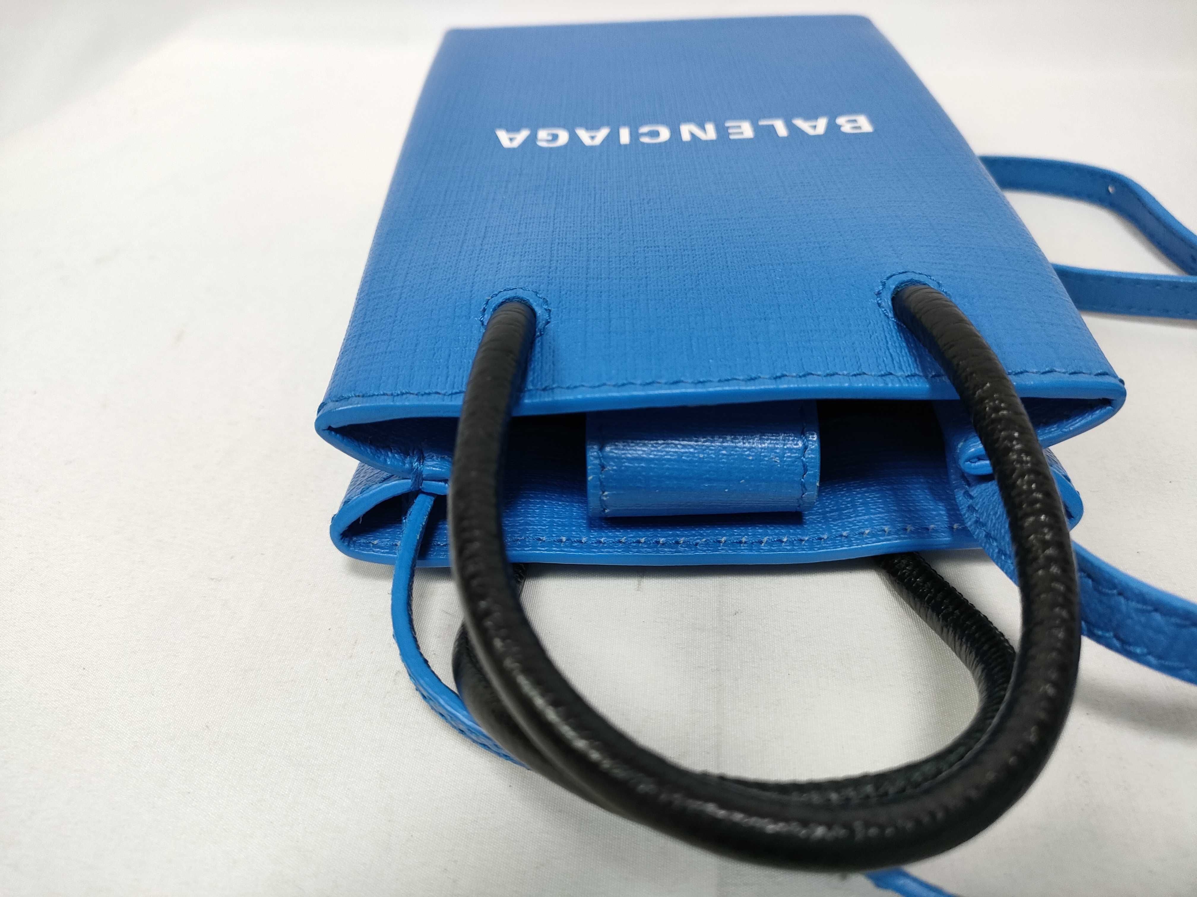 Shopping Phone Holder Leather 2-Way Shoulder Bag 593826 Handbag — view 9