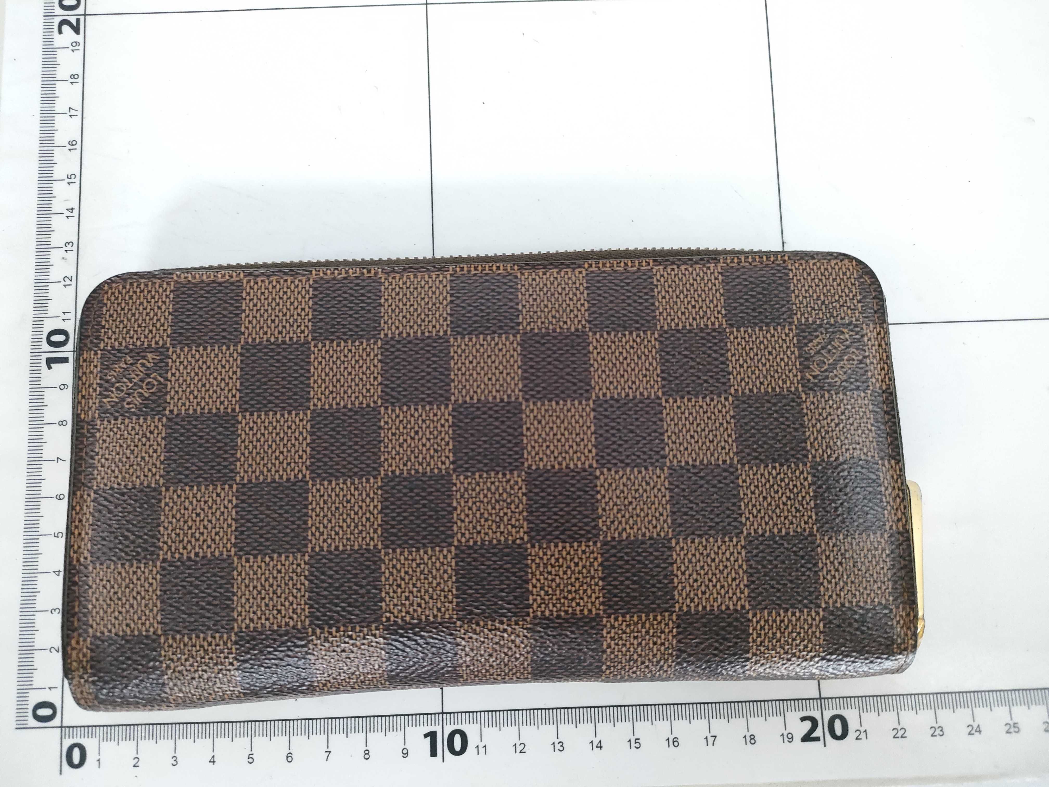 Damier Zippy Wallet, Damier Ebene, with box/dust bag. — view 2