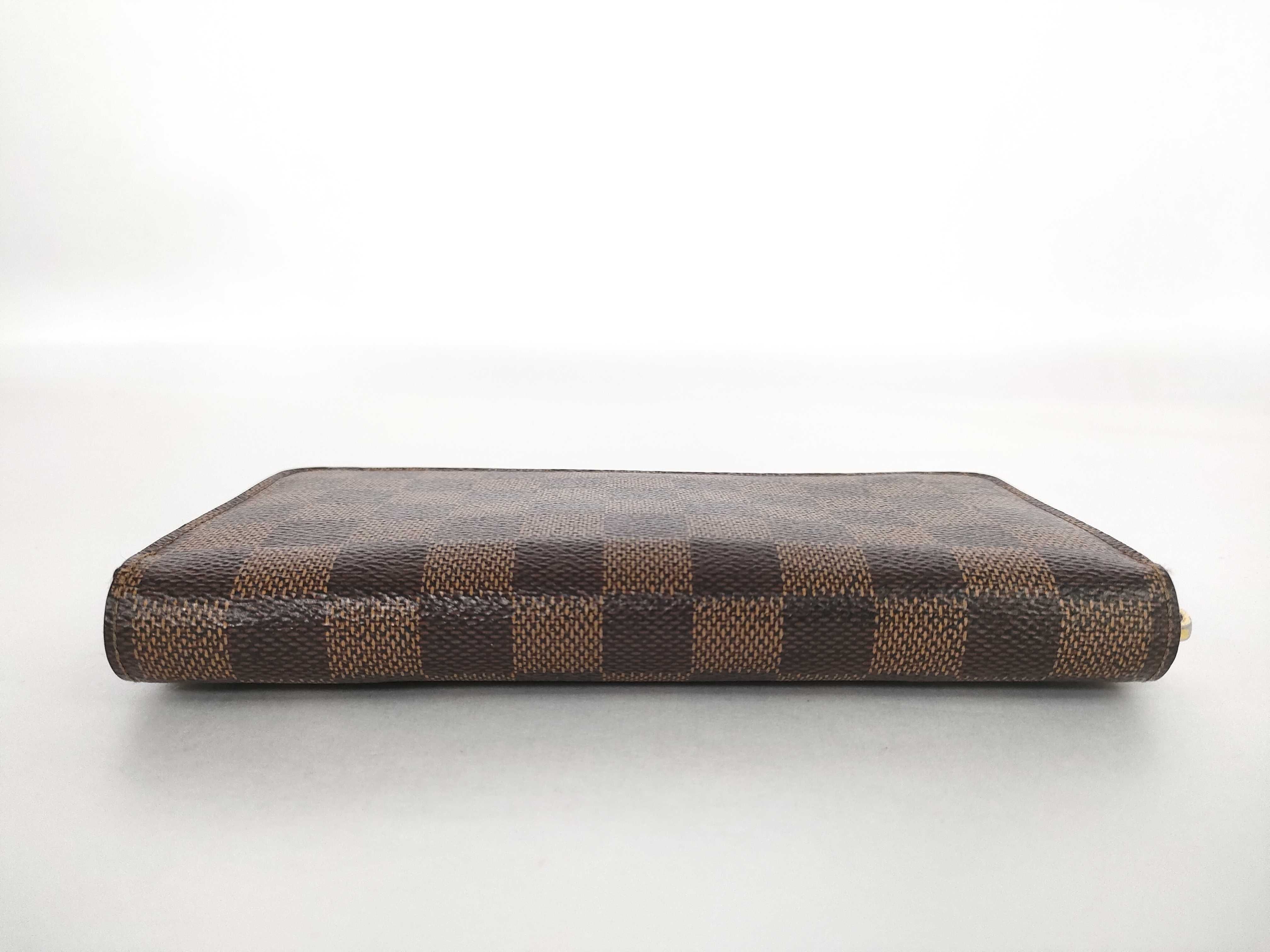 Damier Zippy Wallet, Damier Ebene, with box/dust bag. — view 6