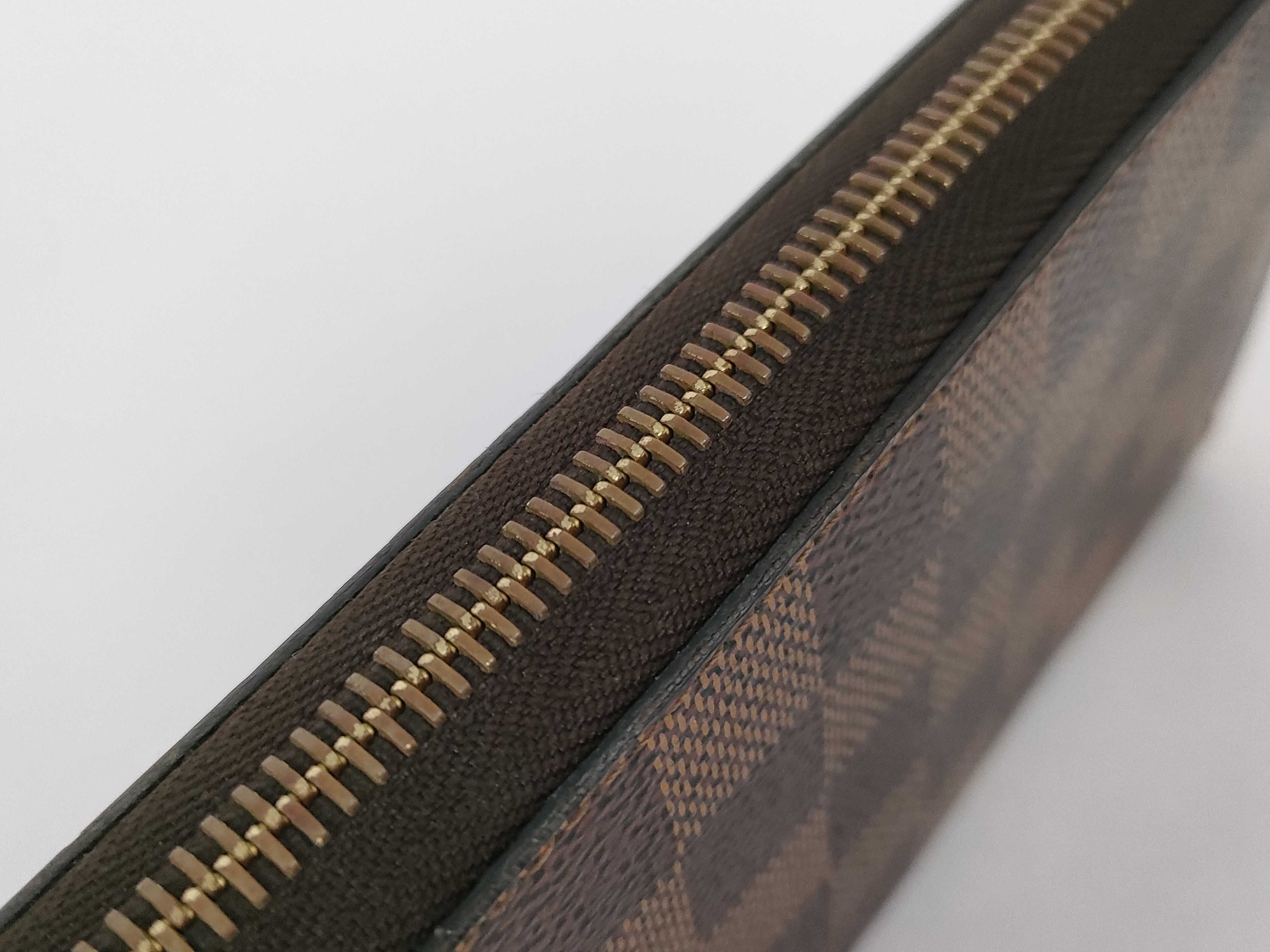 Damier Zippy Wallet, Damier Ebene, with box/dust bag. — view 7