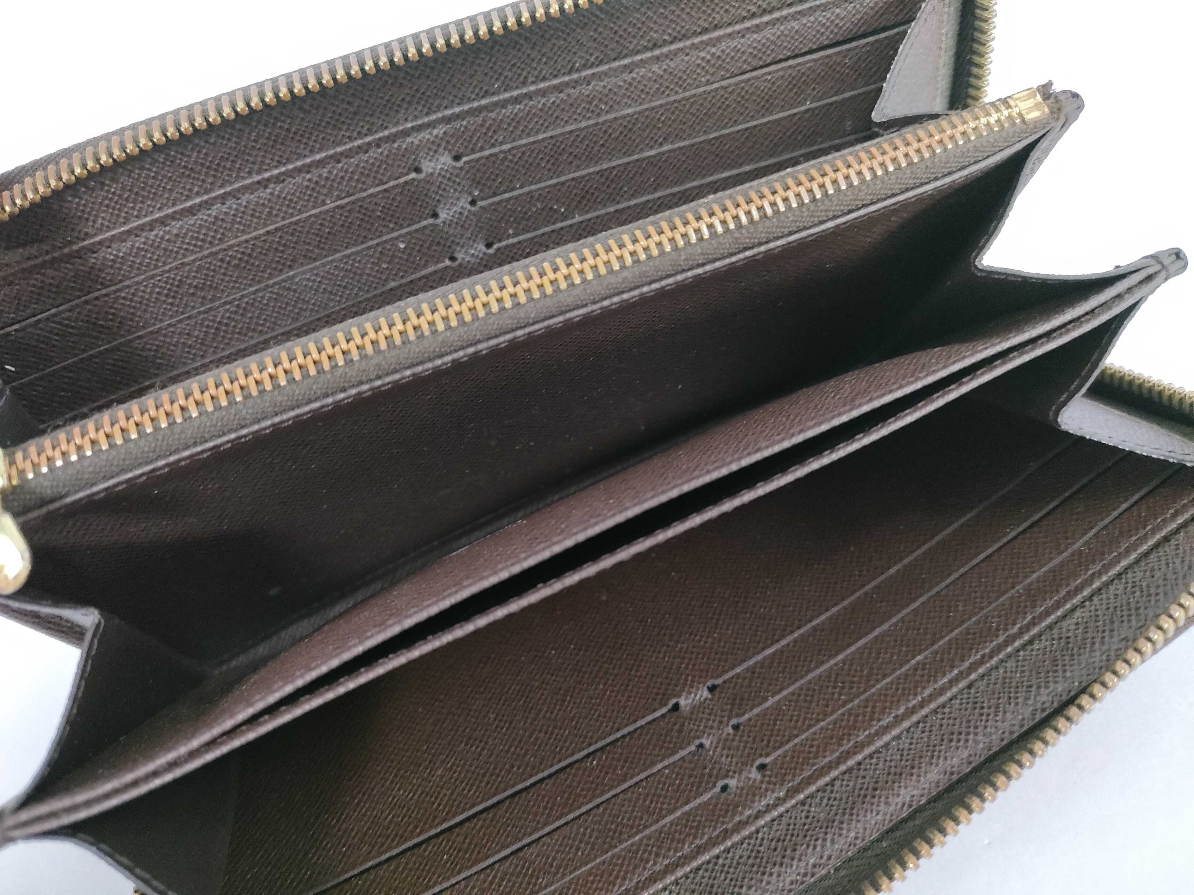 Damier Zippy Wallet, Damier Ebene, with box/dust bag. — view 8