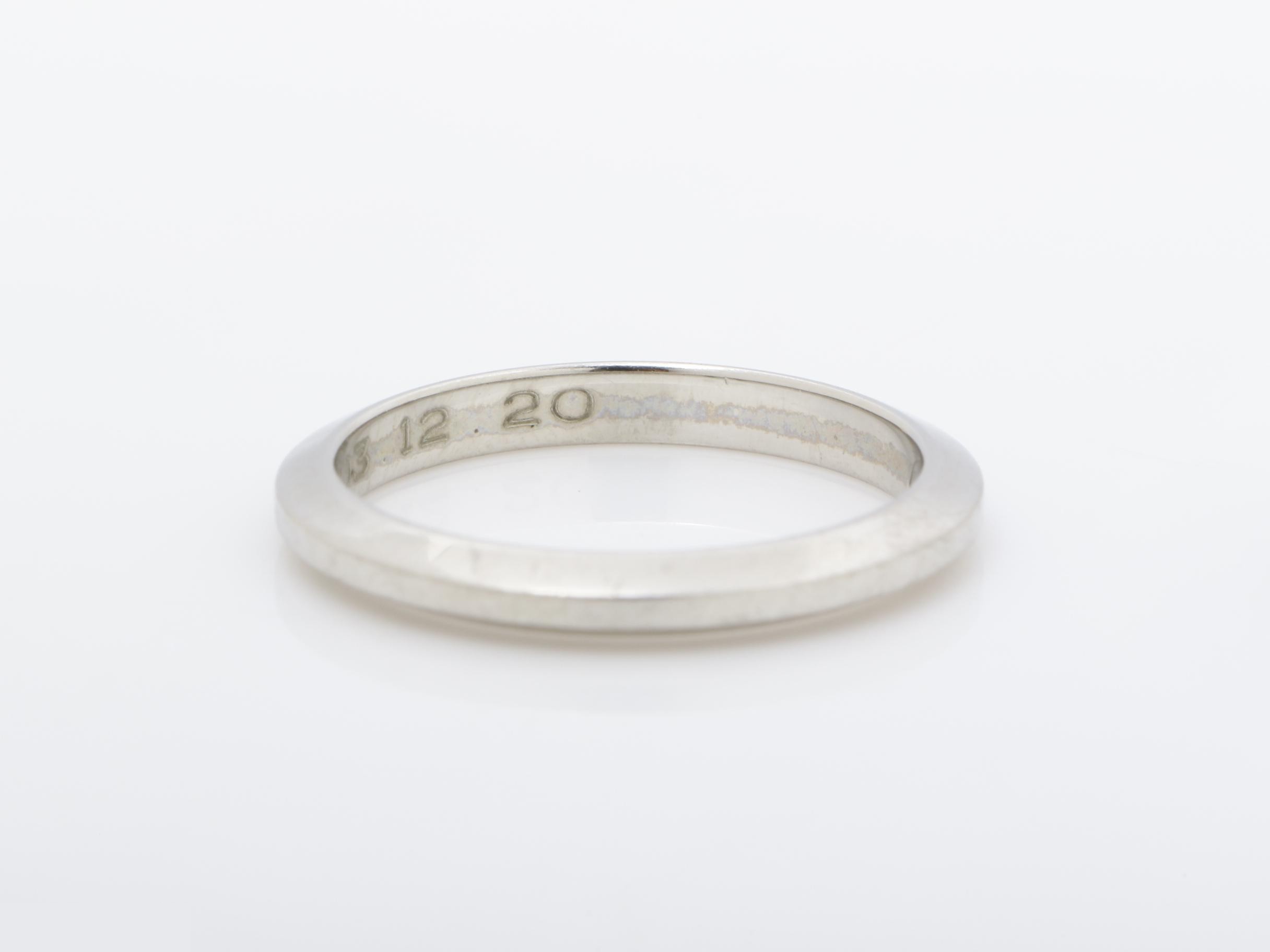 Declaration Ring, Pt950, 4.1g, Size #52 — view 2