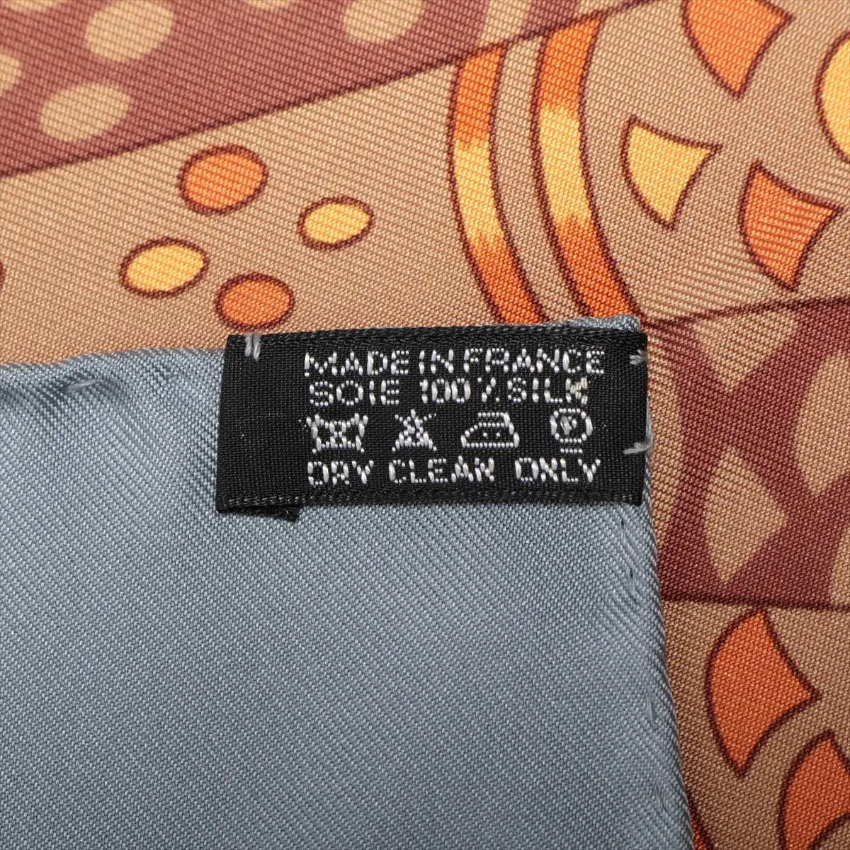 Carre 90 Maharajas Splendeur Des Maharajas Scarf Silk Blue Gray — view 6