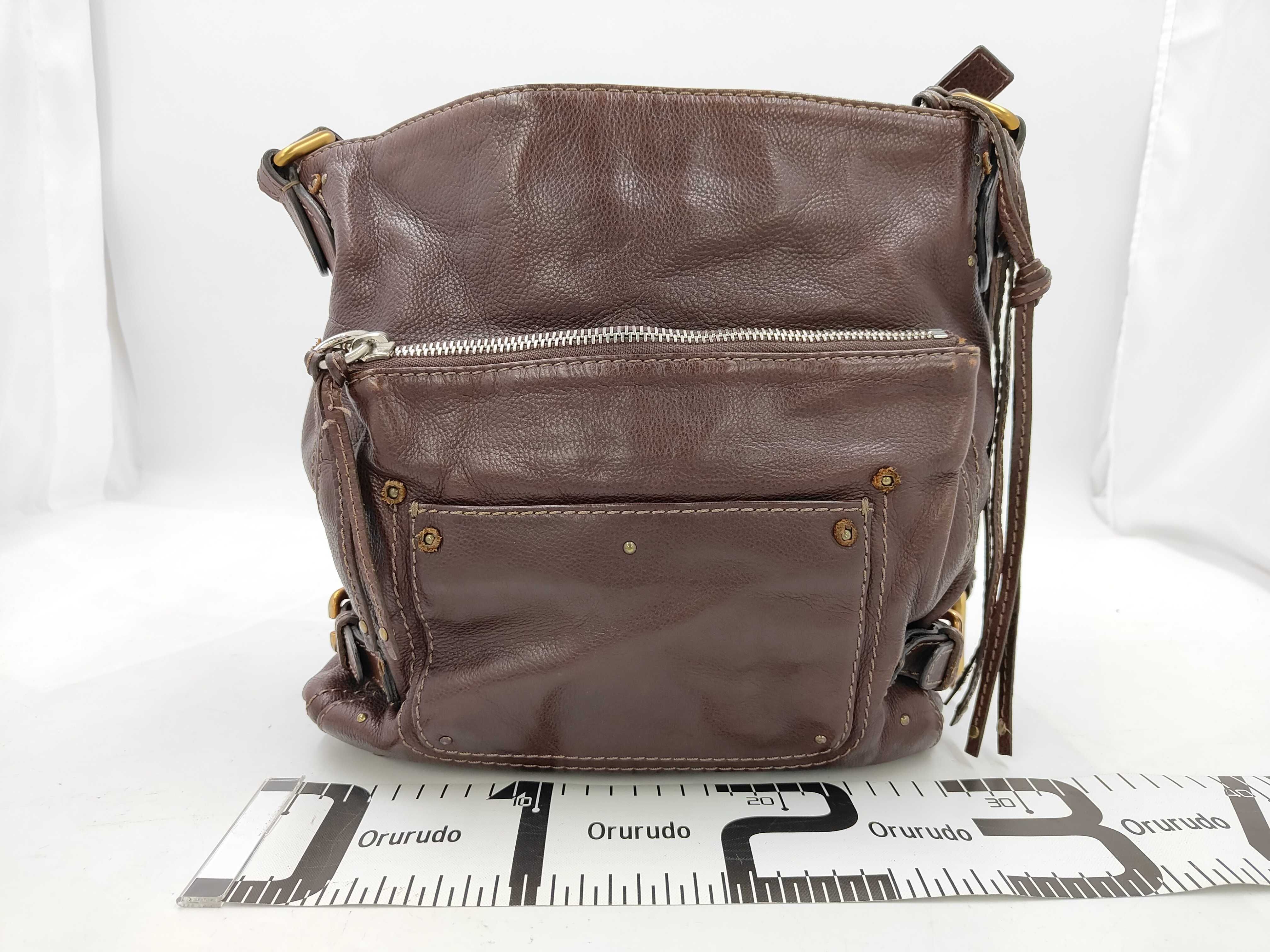 Paddington One-Shoulder Bag, Brown Leather — view 2