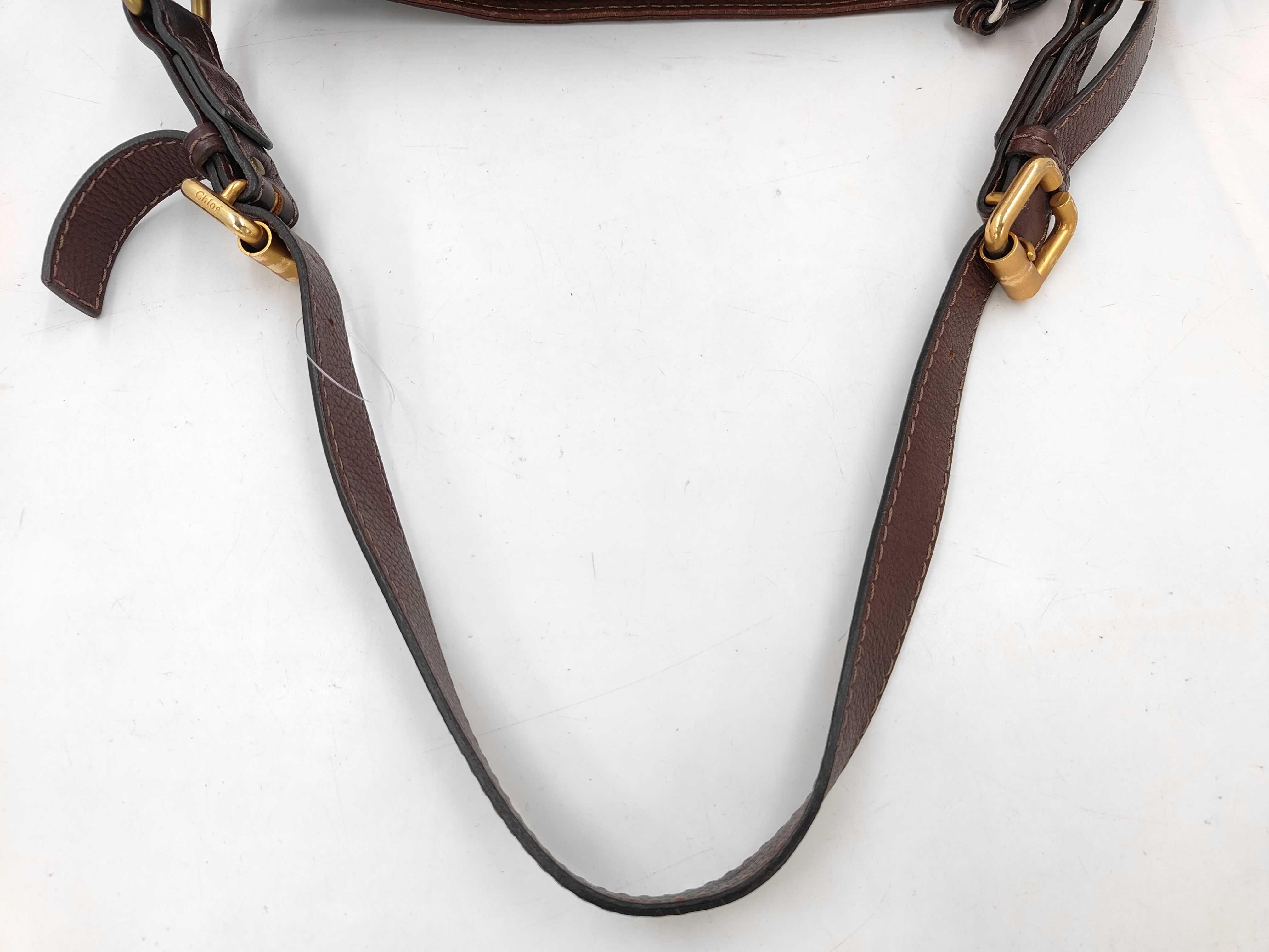 Paddington One-Shoulder Bag, Brown Leather — view 3