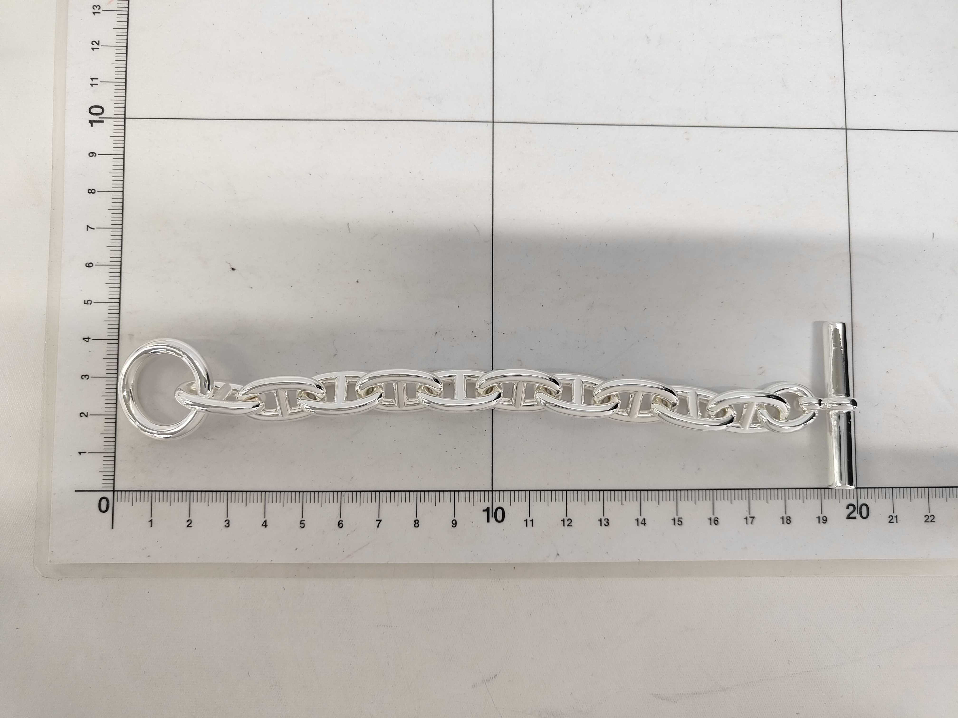 Chaine d'Ancre TGM 10-link bracelet, TGM 24 hallmark, 99.1g, SV925 sterling silver. — view 6