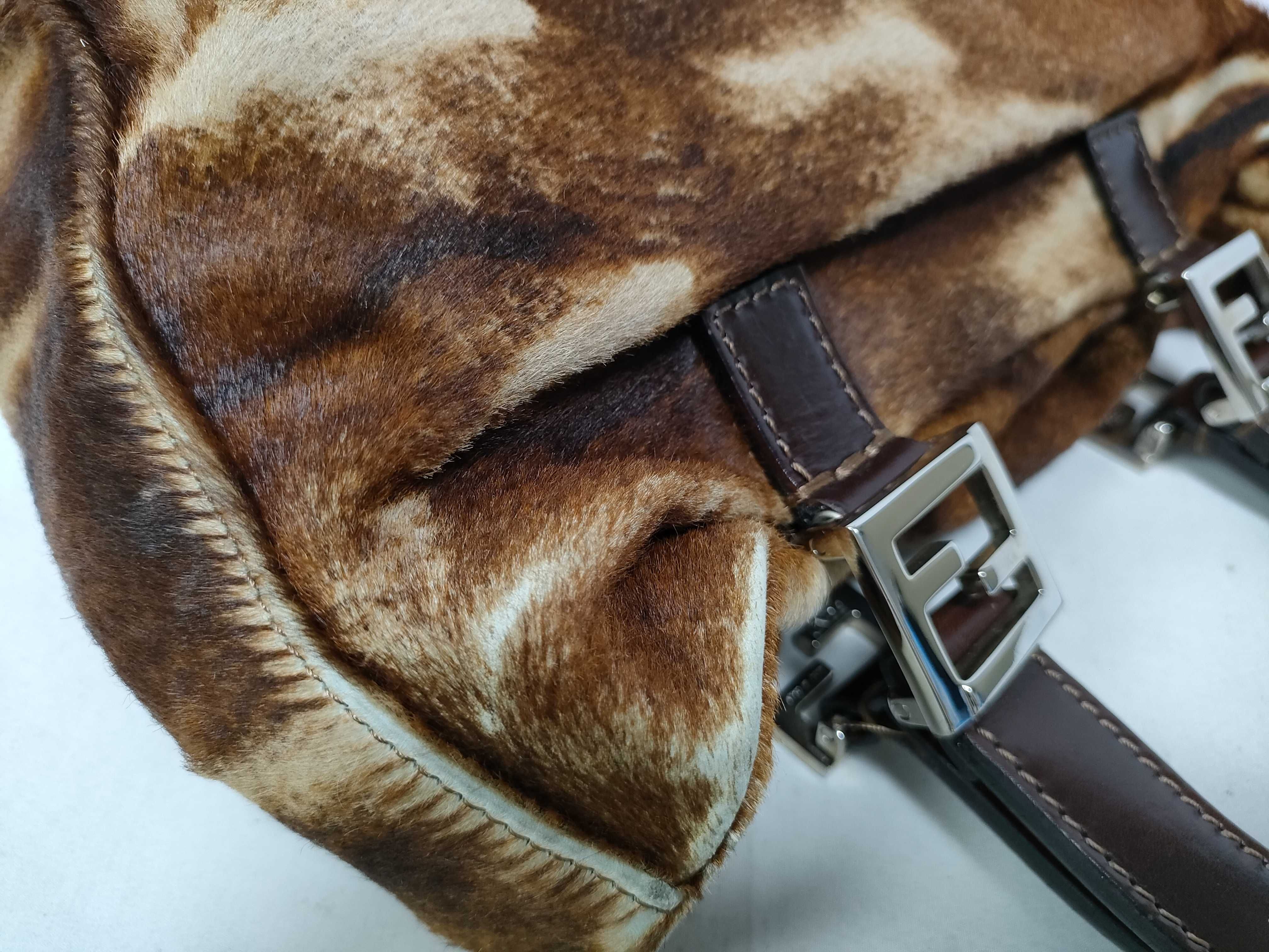 Calf Hair Handbag with FF Hardware — view 11