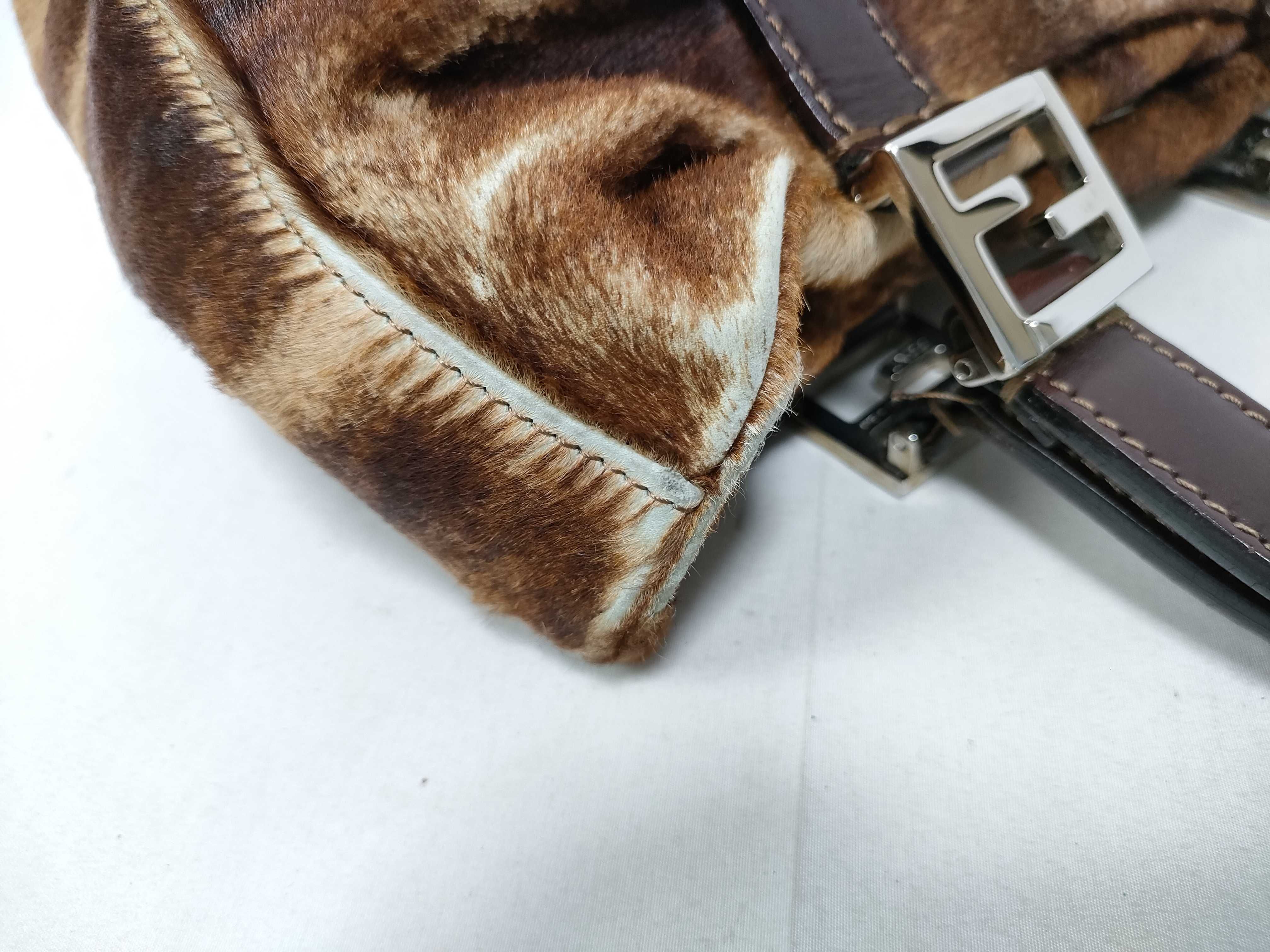 Calf Hair Handbag with FF Hardware — view 12