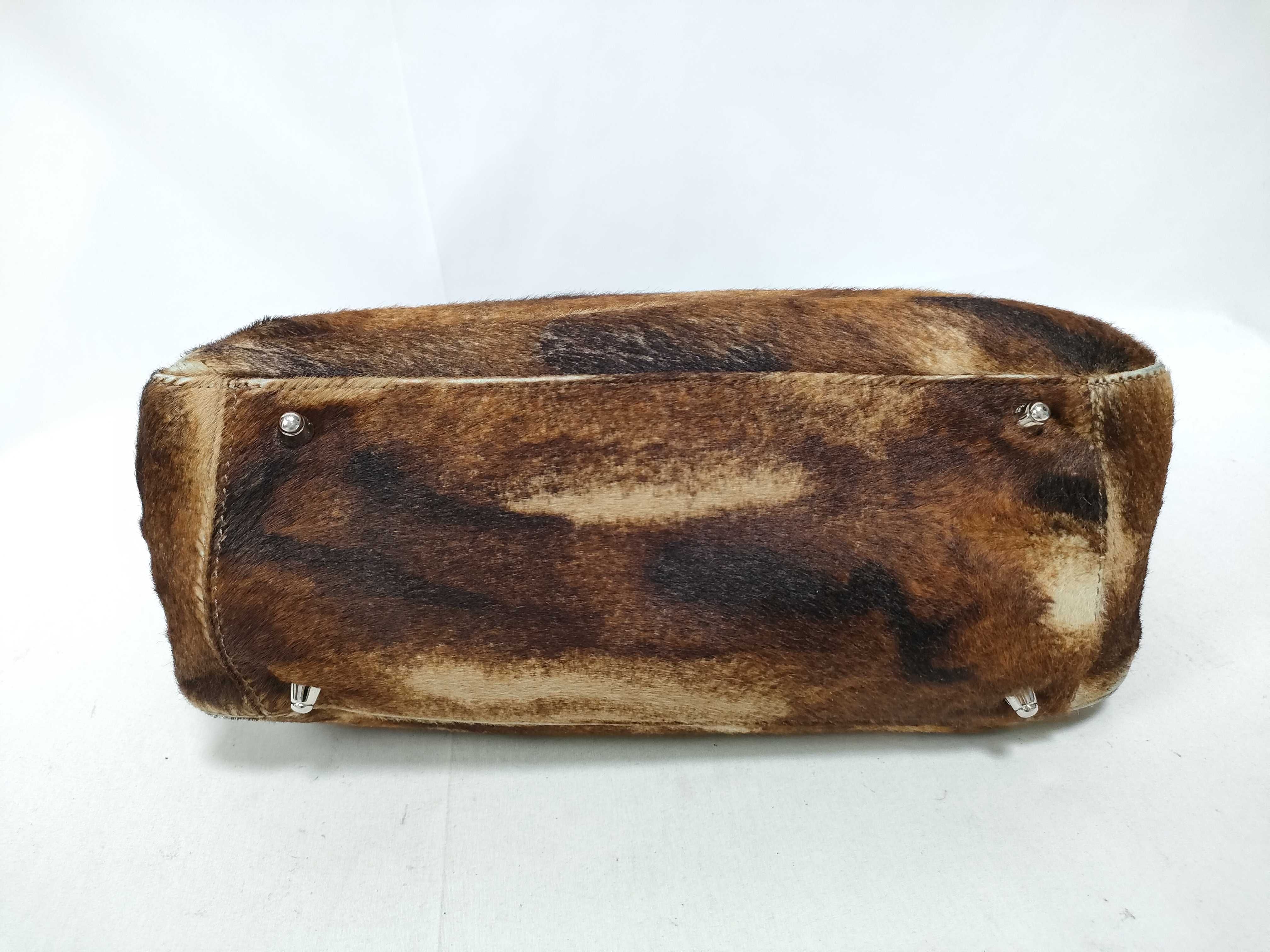 Calf Hair Handbag with FF Hardware — view 3