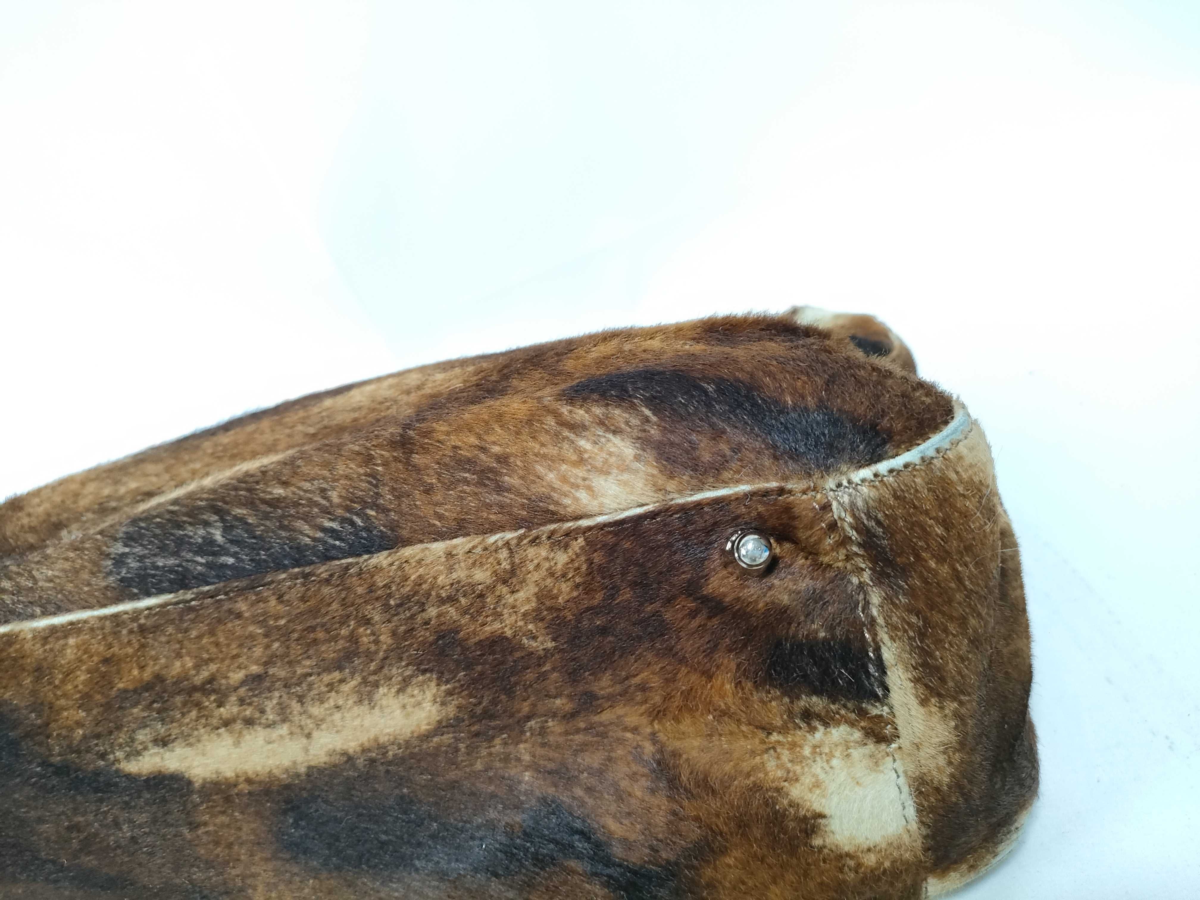Calf Hair Handbag with FF Hardware — view 4