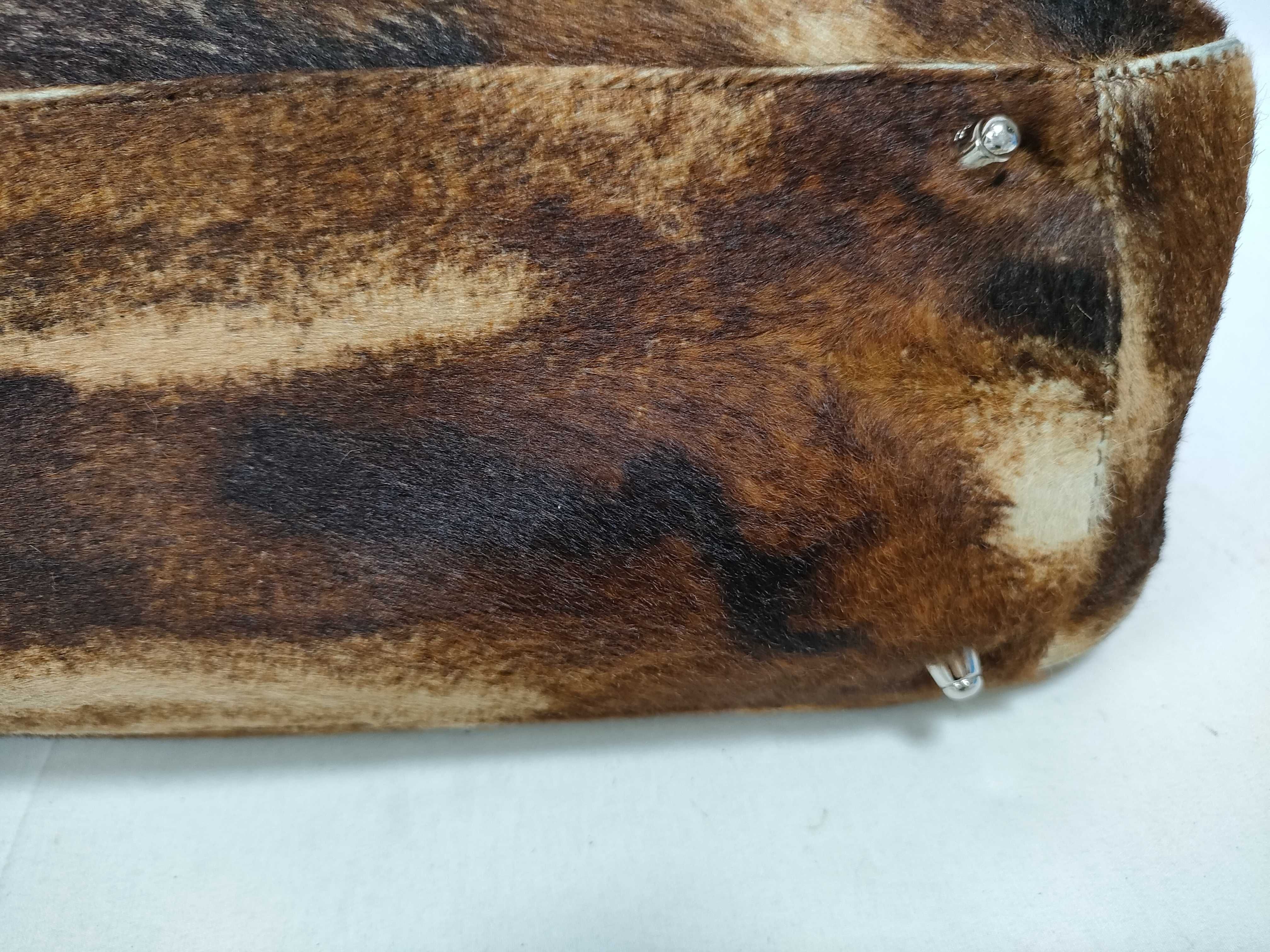 Calf Hair Handbag with FF Hardware — view 5