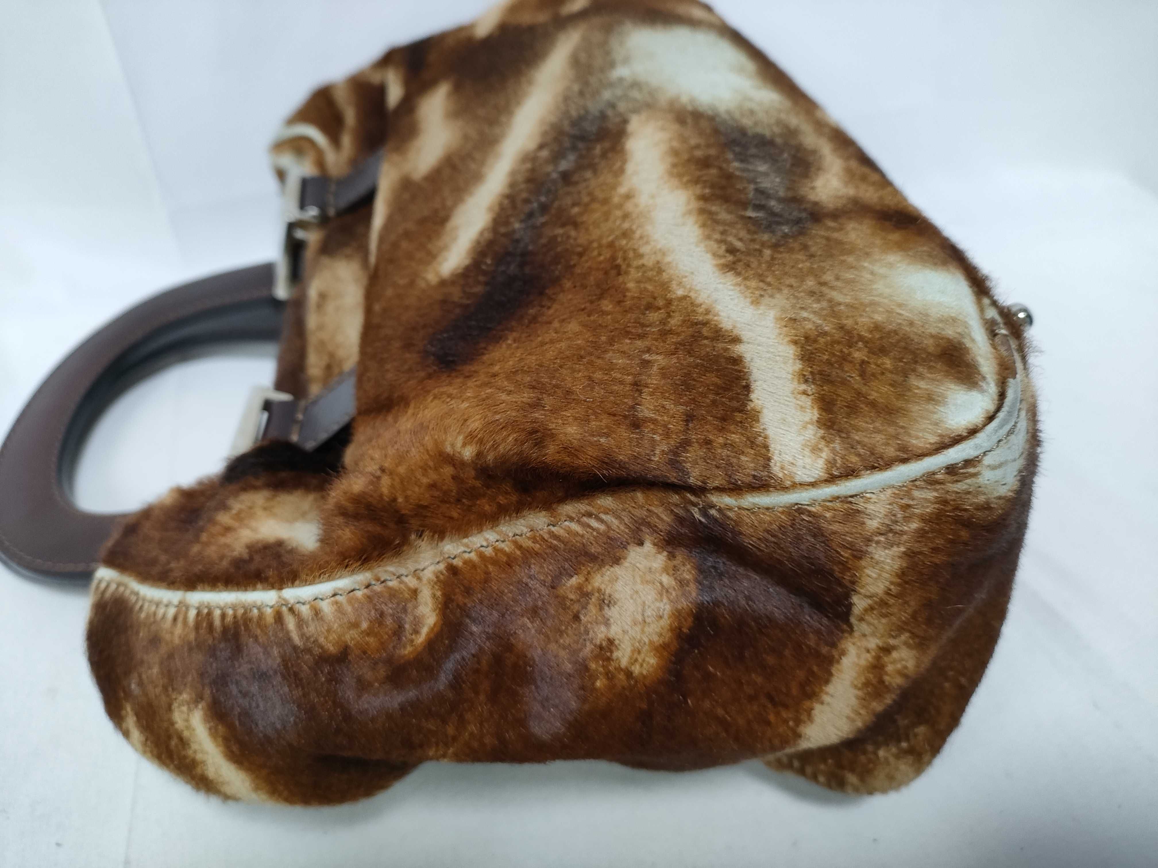 Calf Hair Handbag with FF Hardware — view 8