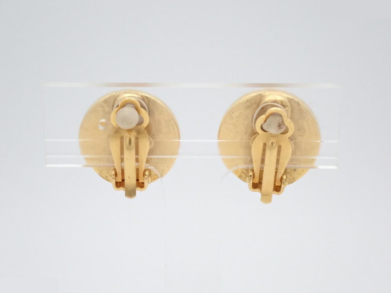 earrings, Coco Mark, shell, gold, 95A — view 2