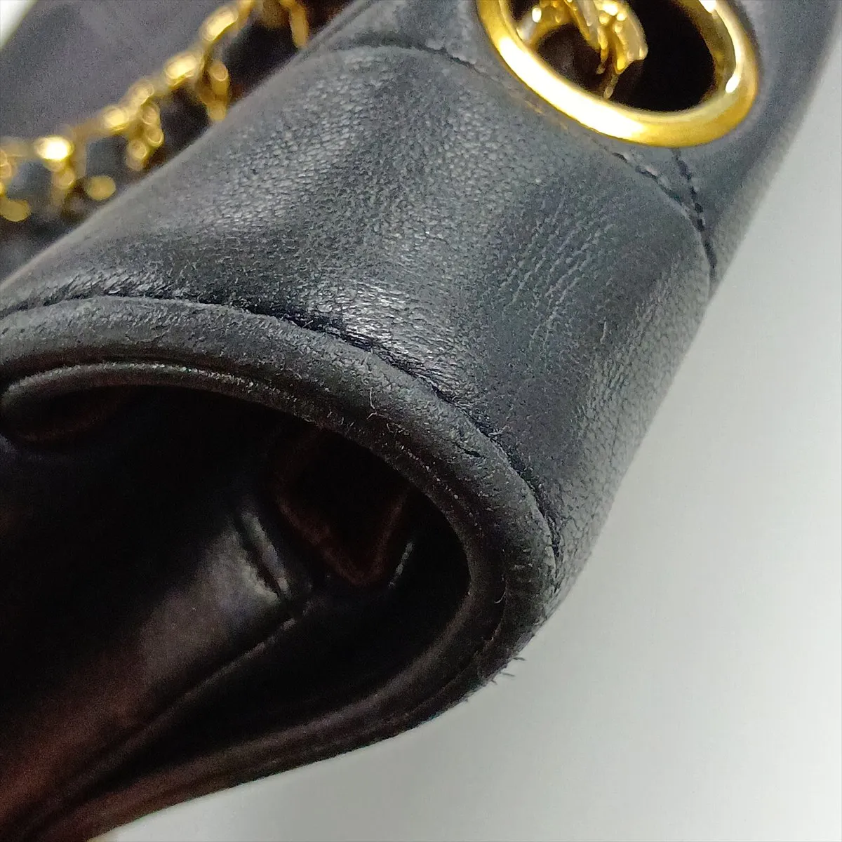Matelassé Lambskin Single Flap Single Chain Bag, Diana Flap, Black with Gold Hardware, Item No. 1788377, Series 1 — view 10