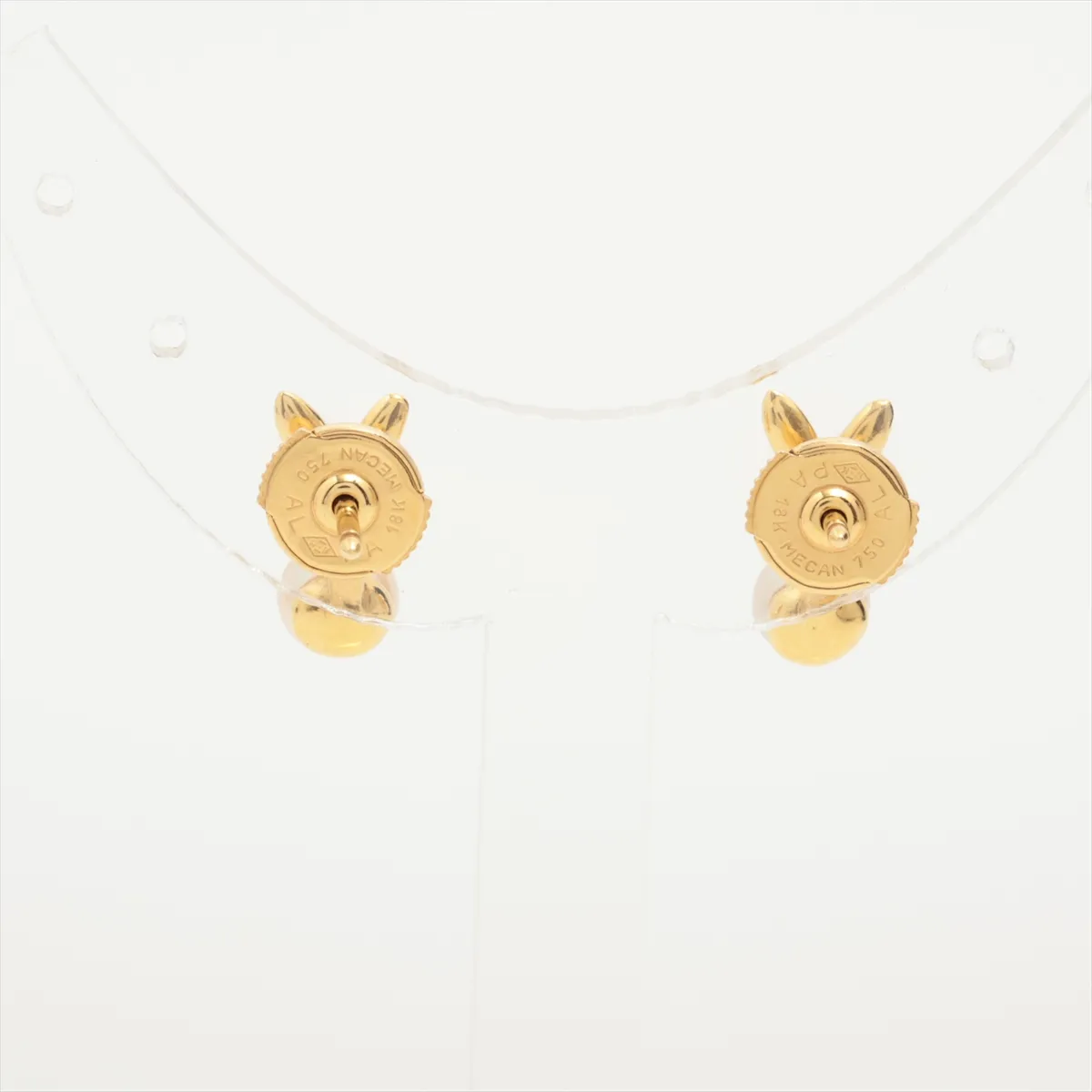 Lapin Earrings 750(YG) 3.3g Approx. 4.5-5.5mm B3403P61 750(YG) x Gold unknown (Hallmark) No engraving on body Catch distortion — view 2