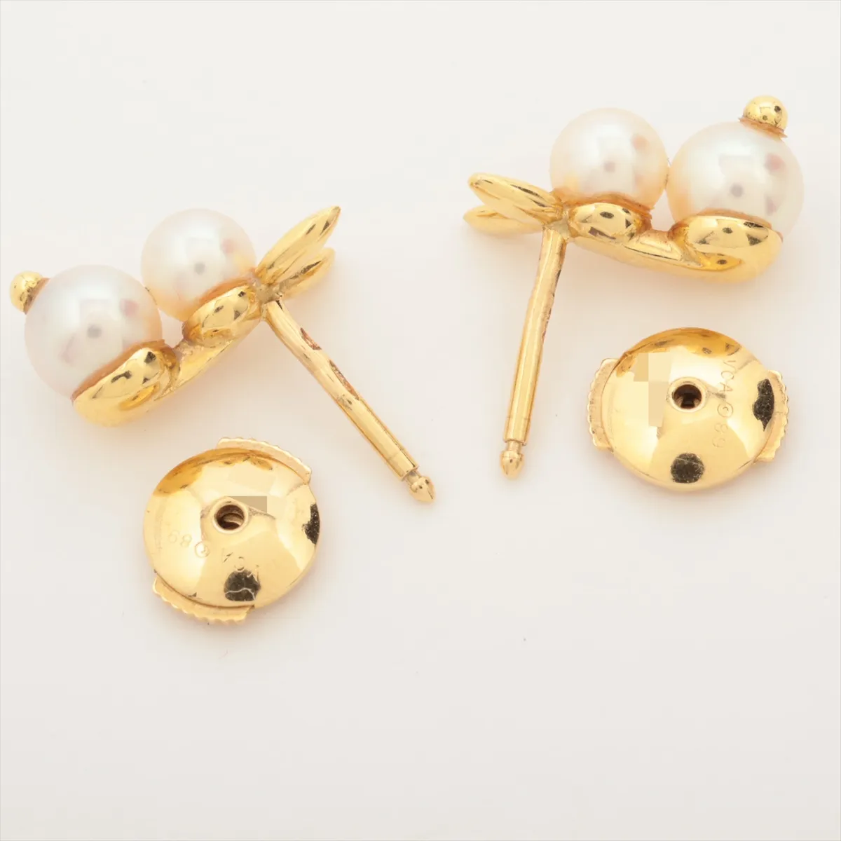Lapin Earrings 750(YG) 3.3g Approx. 4.5-5.5mm B3403P61 750(YG) x Gold unknown (Hallmark) No engraving on body Catch distortion — view 4