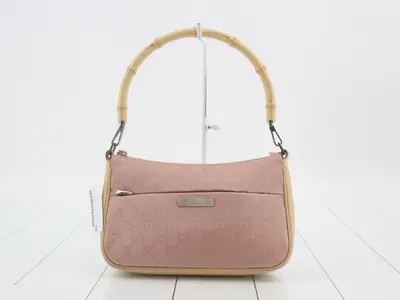 GG Canvas Bamboo Shoulder Bag