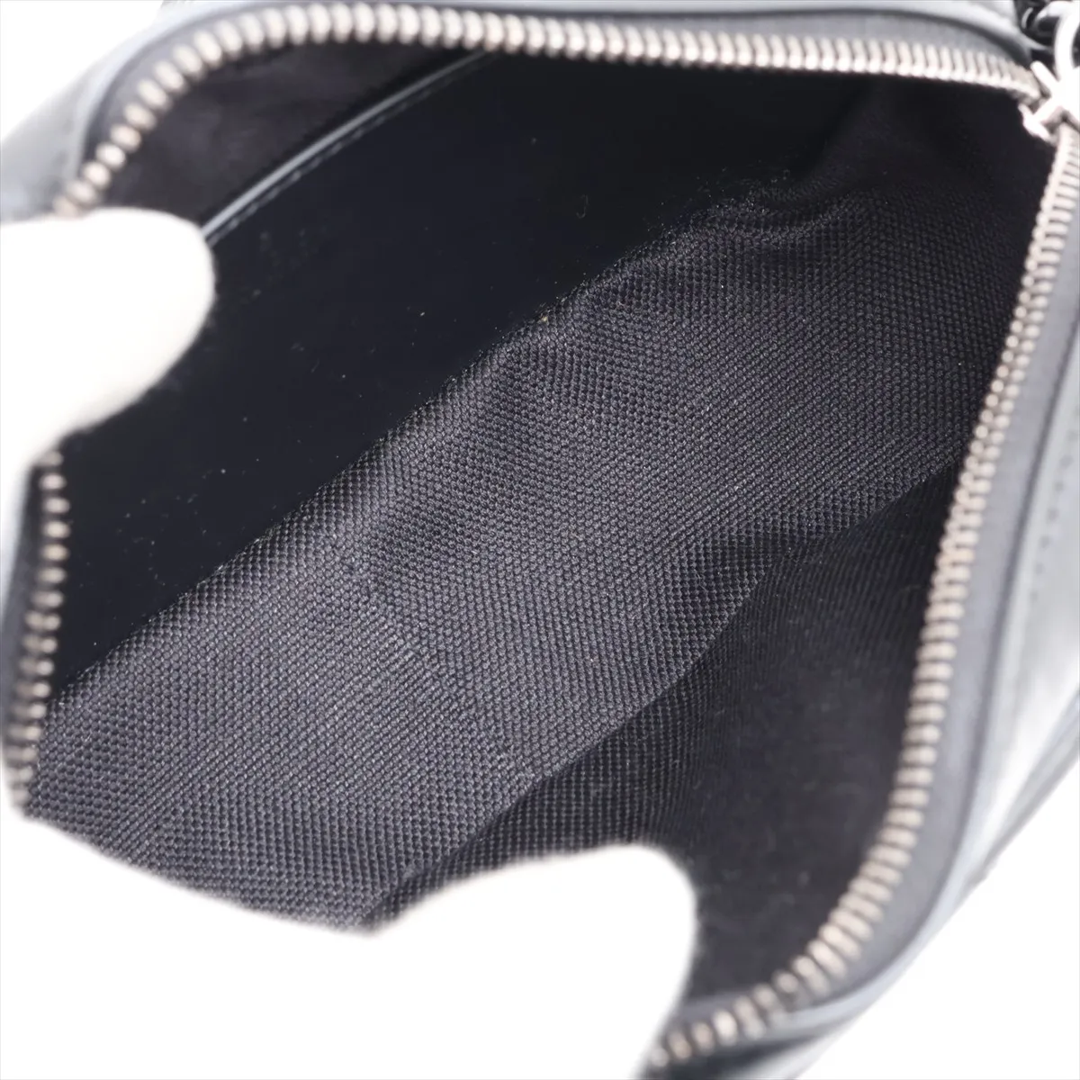 GG Marmont Leather Chain Shoulder Bag, Black, 634936 — view 6