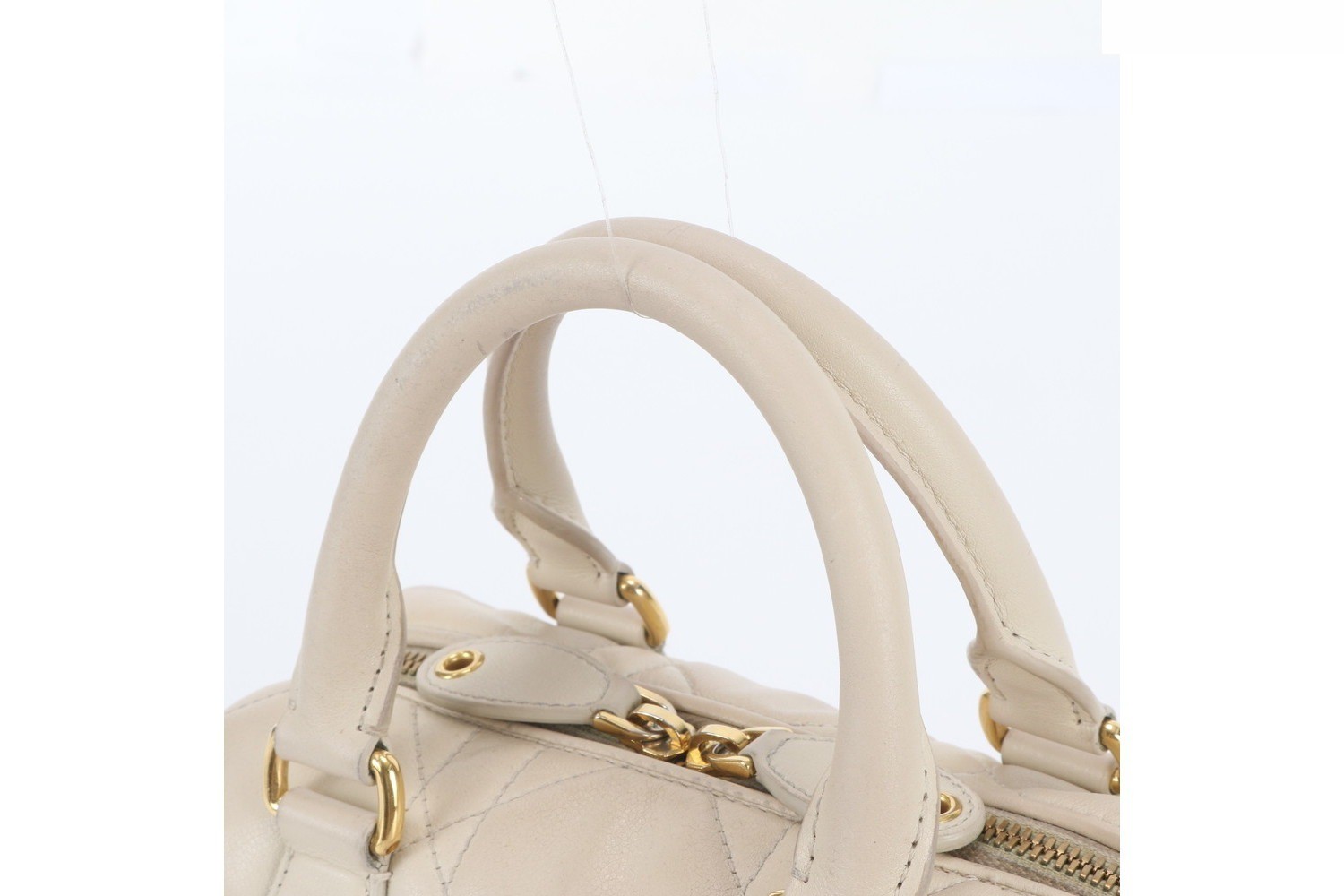 Cannage Groove 20 Leather 2-Way Shoulder Bag Mini Boston — view 2