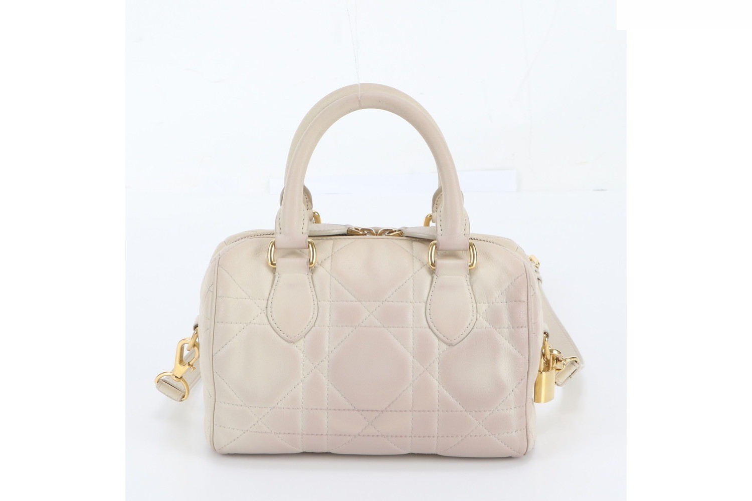 Cannage Groove 20 Leather 2-Way Shoulder Bag Mini Boston — view 4