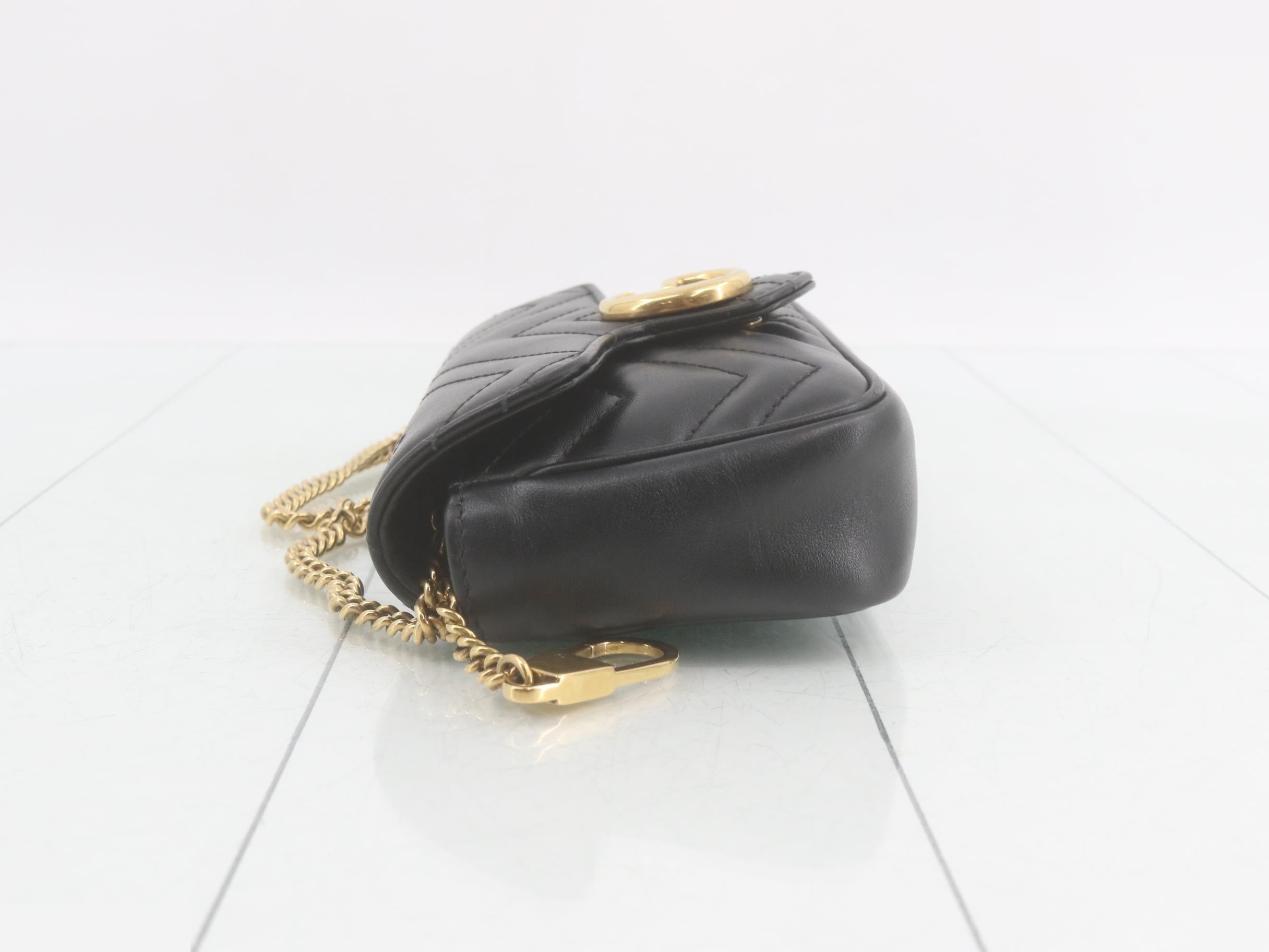 GG Marmont Leather Shoulder Bag — view 4