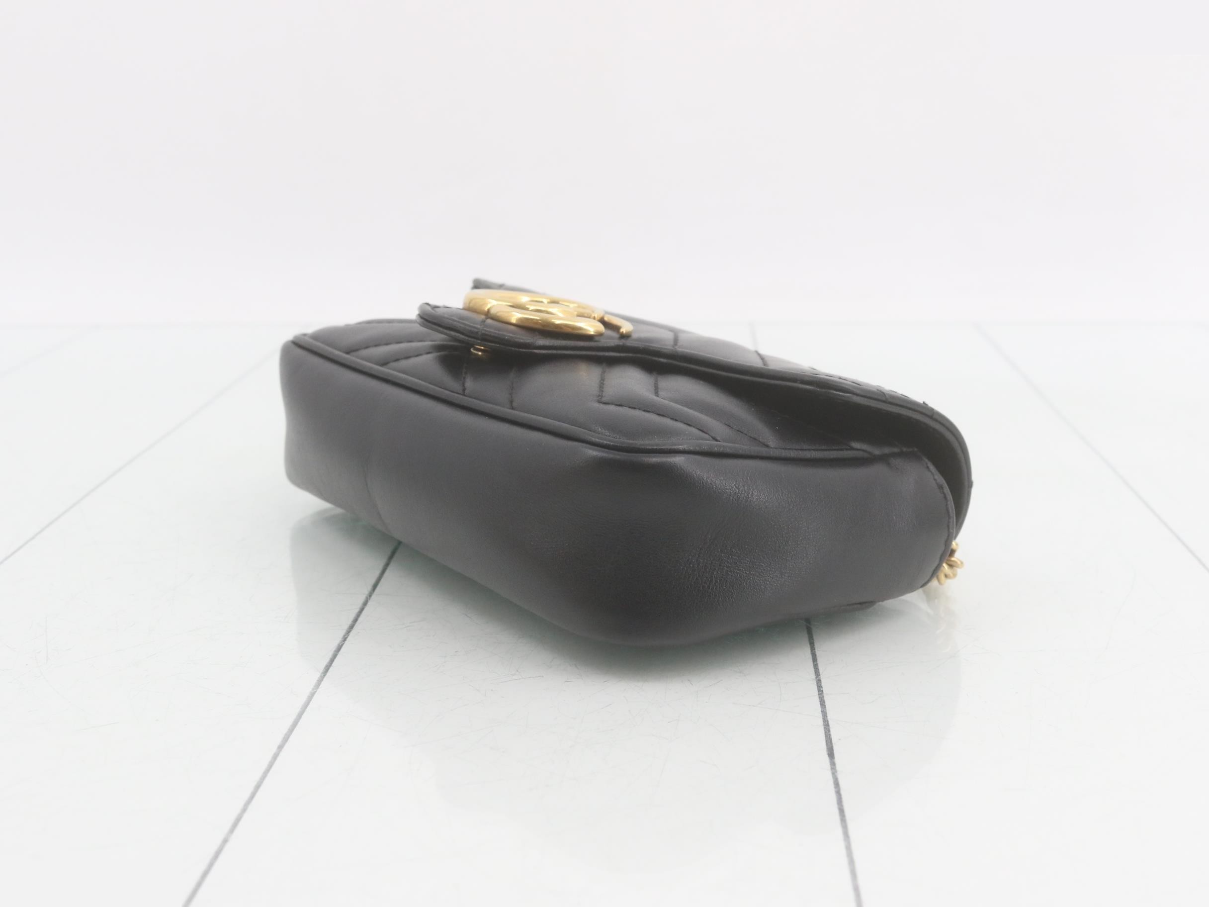 GG Marmont Leather Shoulder Bag — view 6