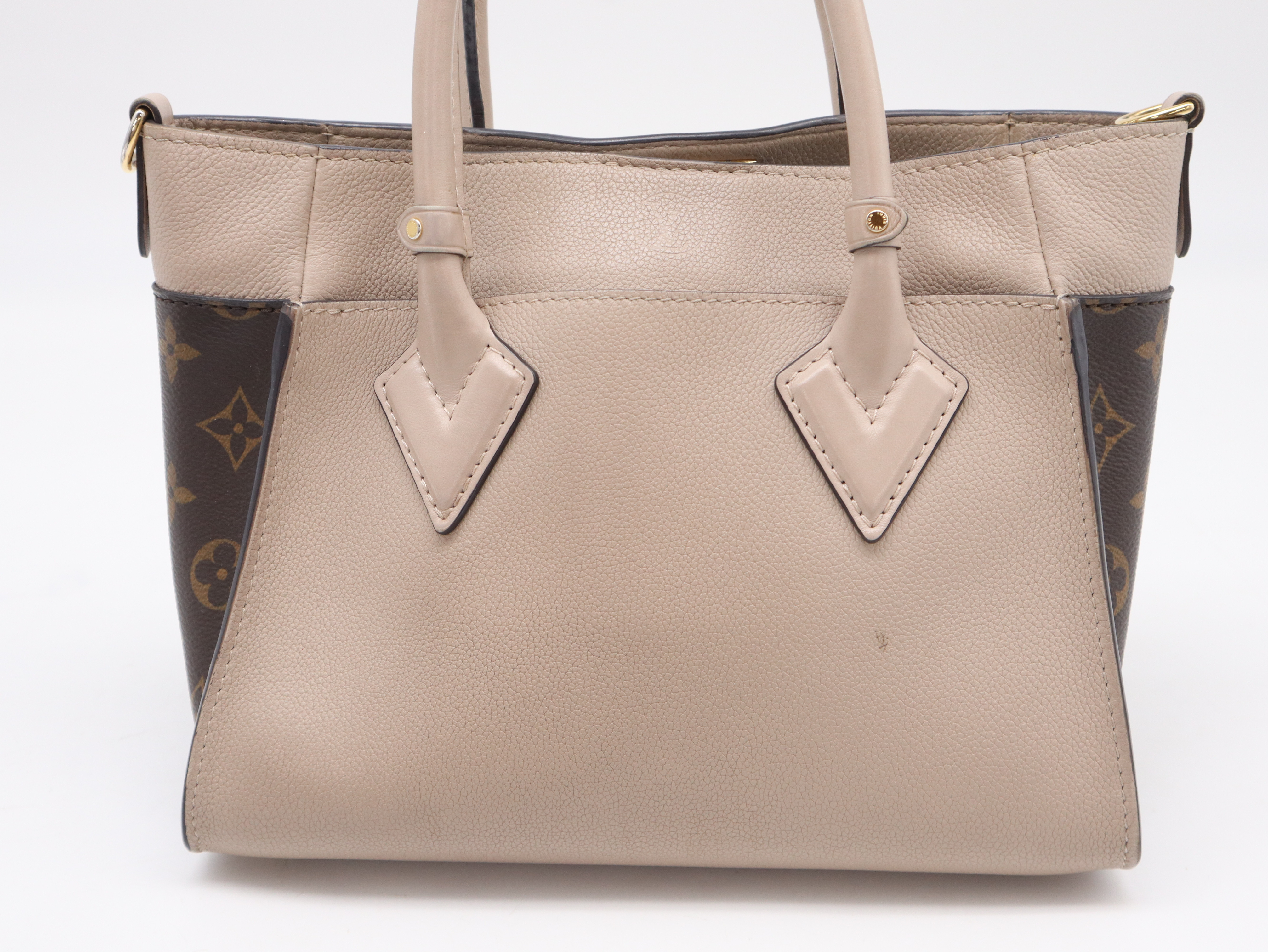 M57729 Calf Leather On My Side PM Greige Shoulder Bag with Shoulder Strap — view 2