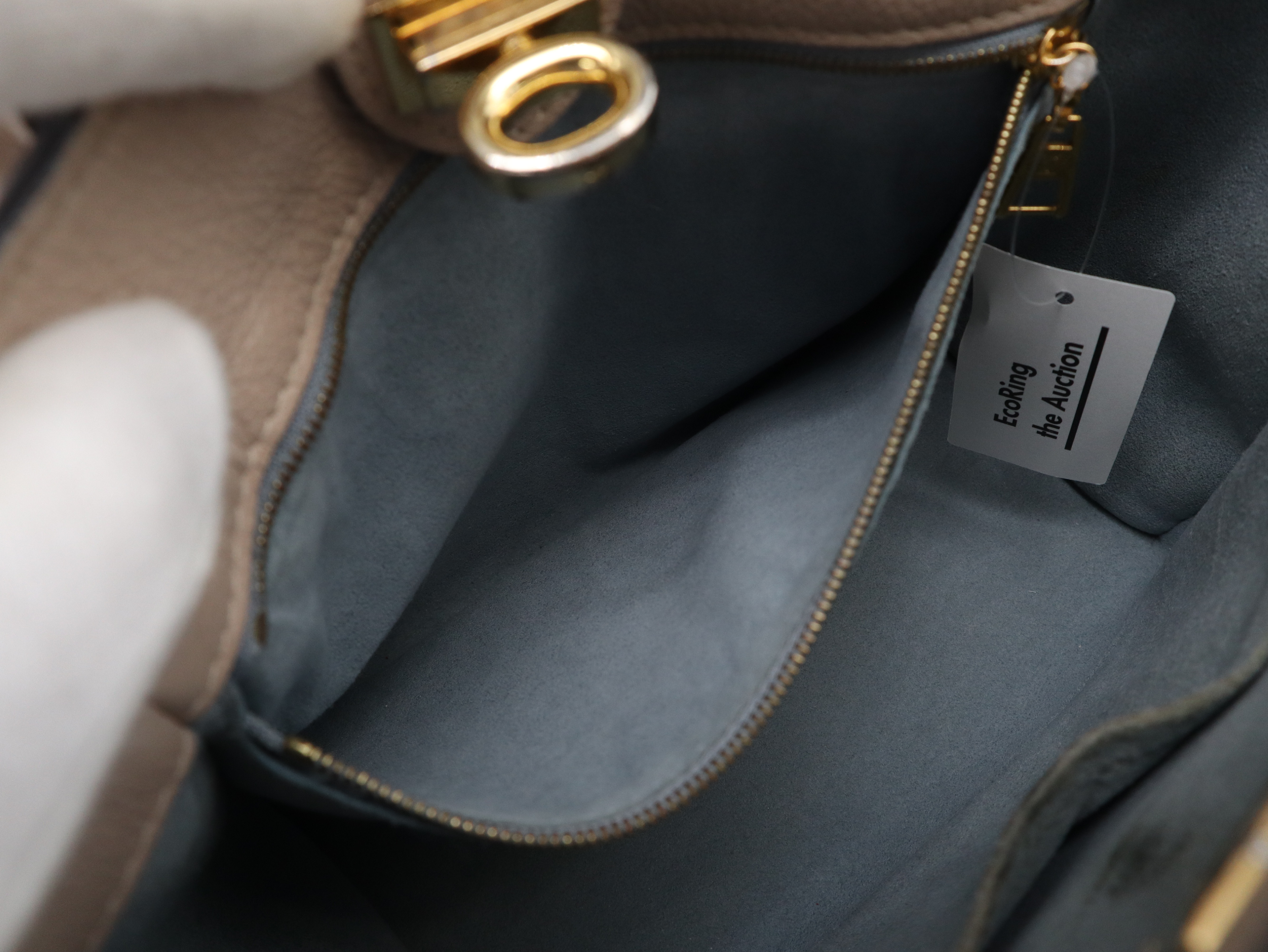 M57729 Calf Leather On My Side PM Greige Shoulder Bag with Shoulder Strap — view 12
