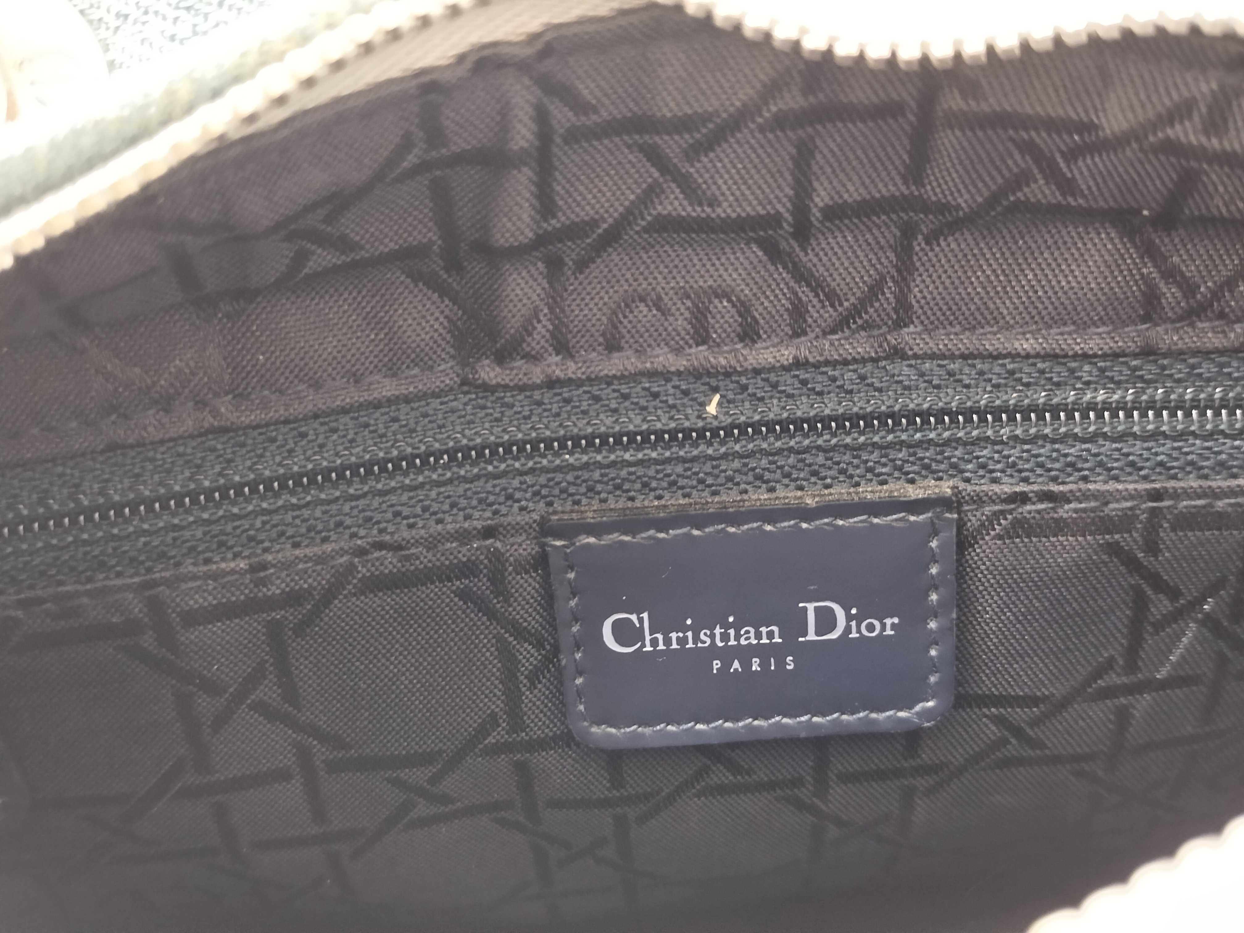 Lady Dior Christian Lady Cannage Denim 2-Way Handbag Blue Handbag — view 13