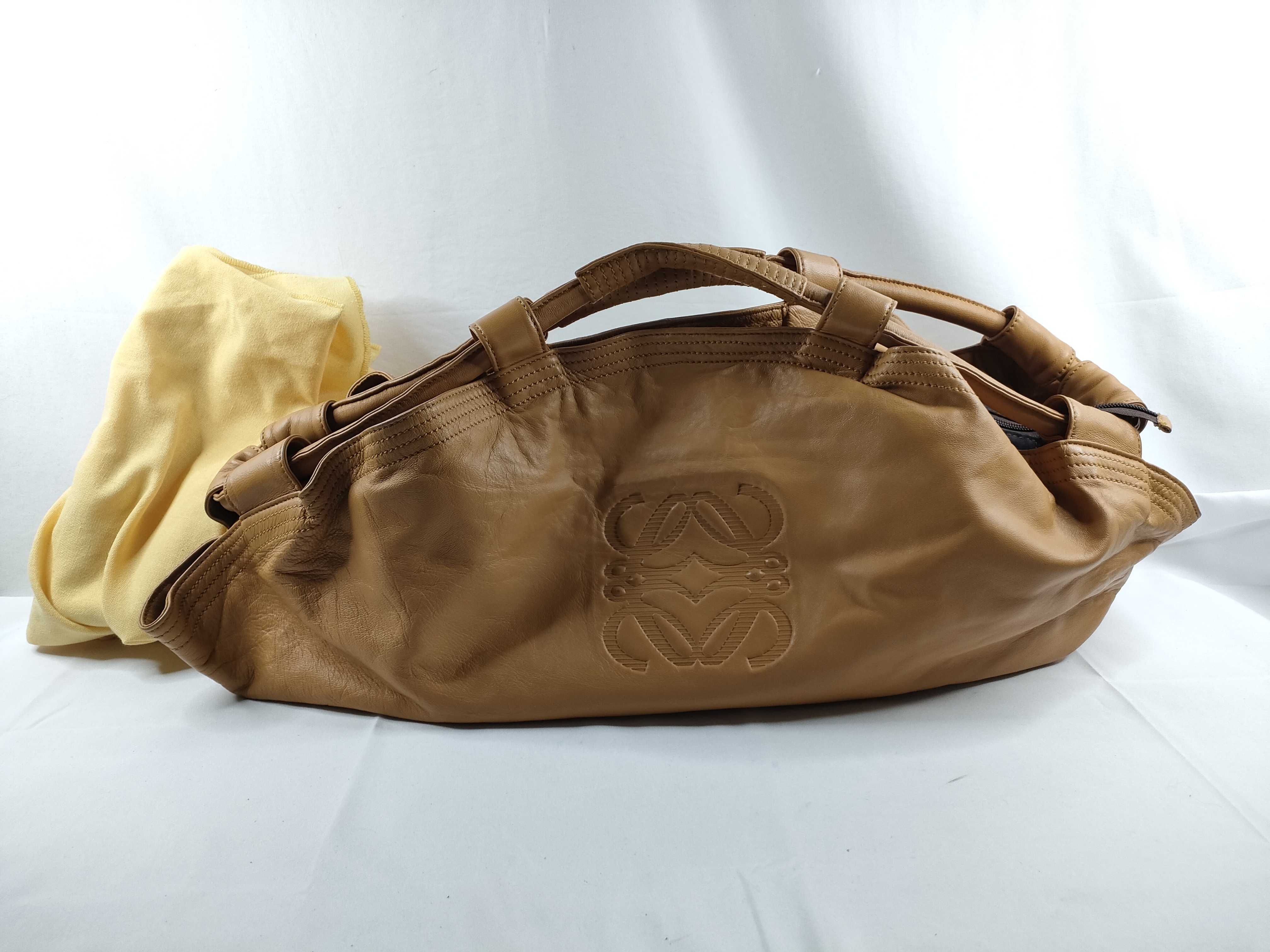 Anagram Nappa Aire Leather Brown Handbag