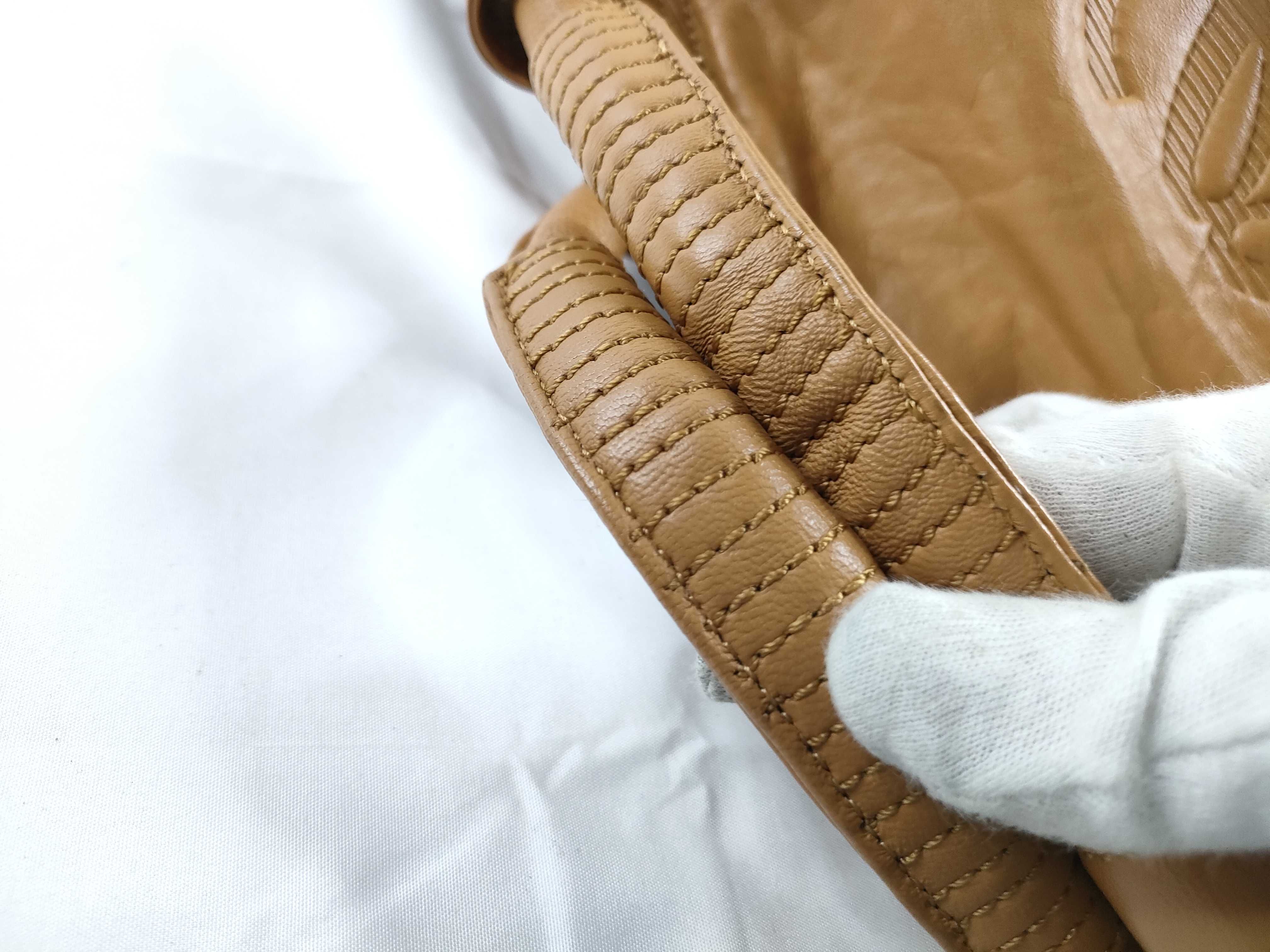 Anagram Nappa Aire Leather Brown Handbag — view 7