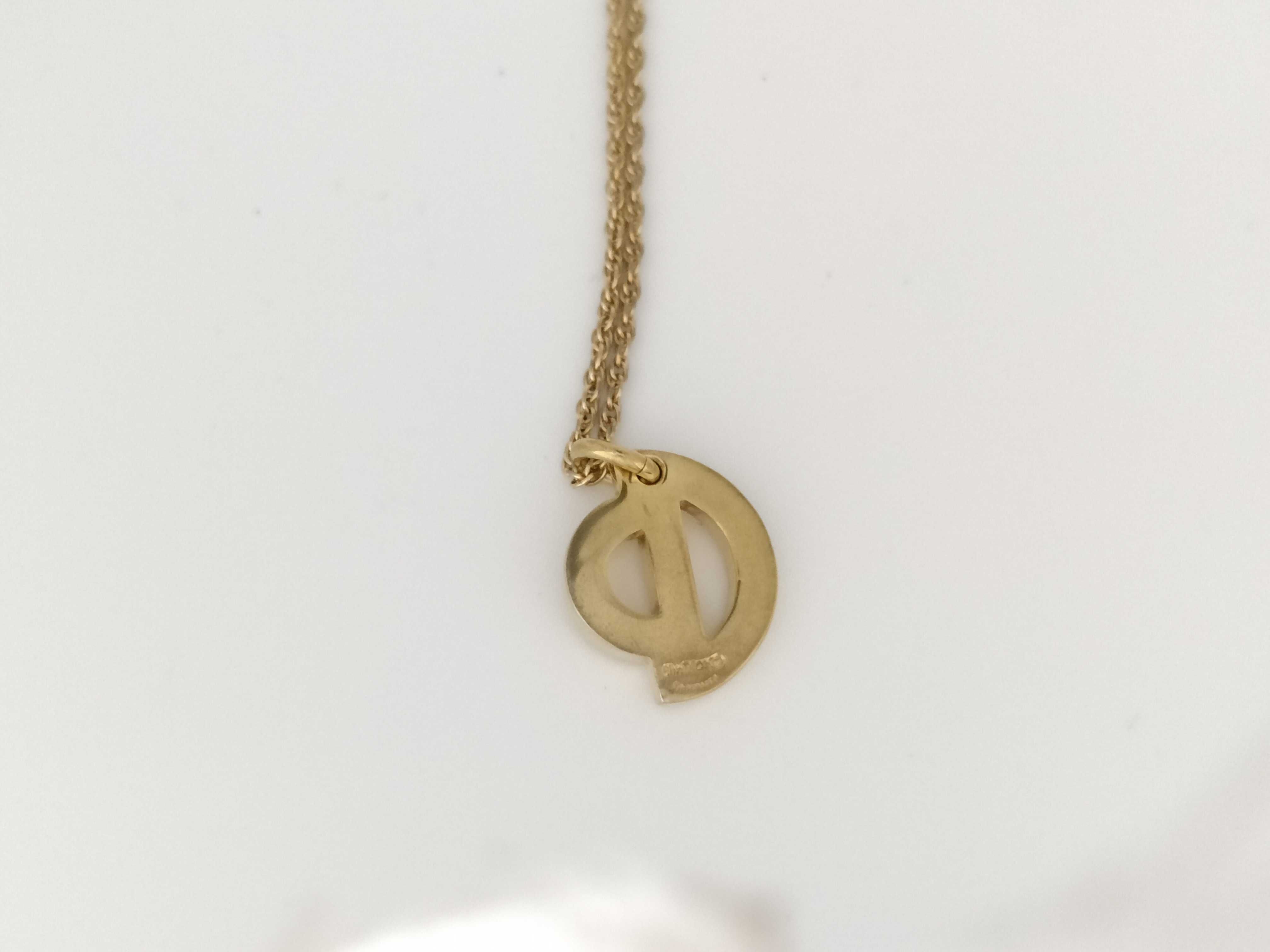 CD Logo GP Gold Necklace — view 2