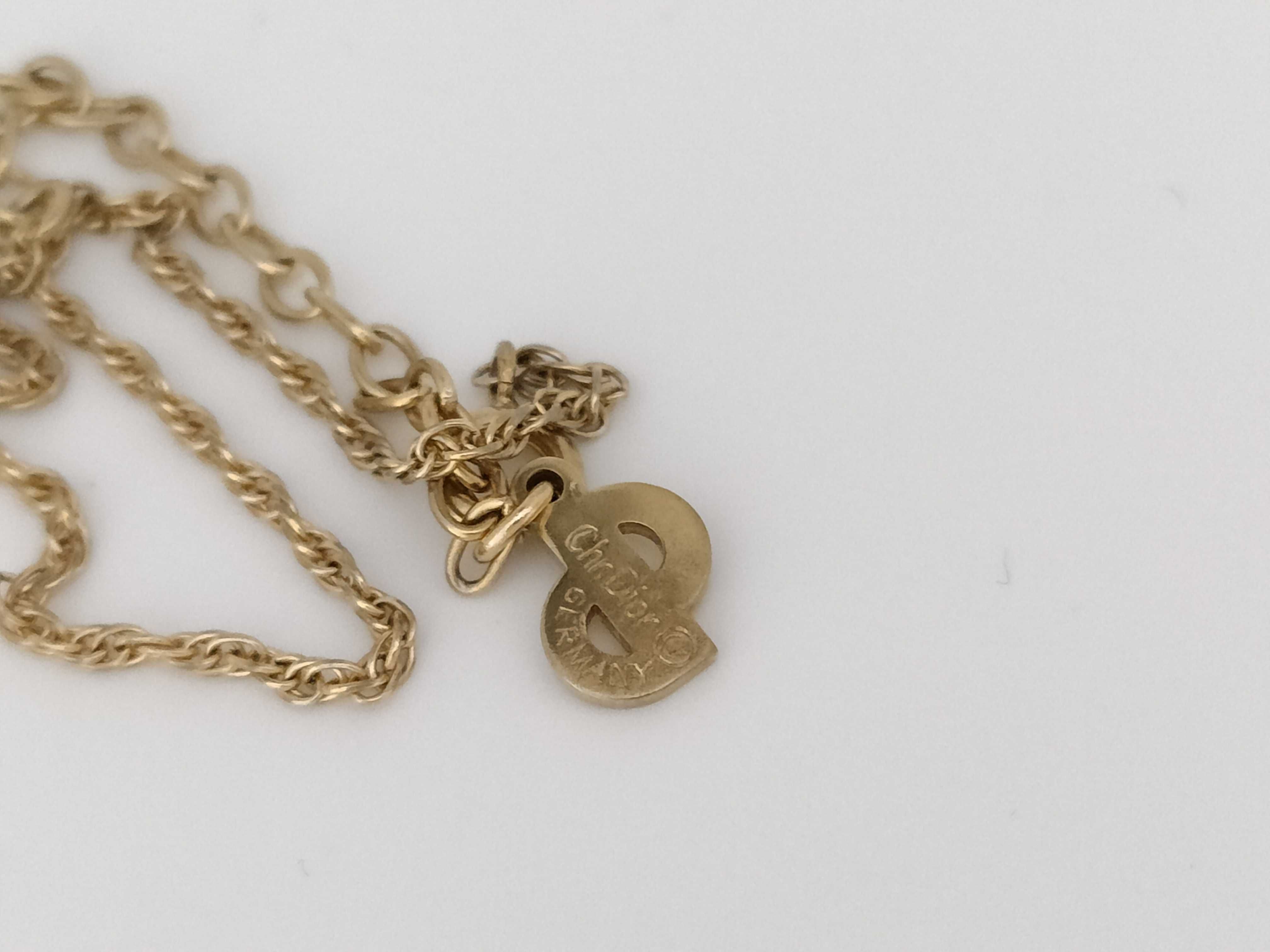 CD Logo GP Gold Necklace — view 5