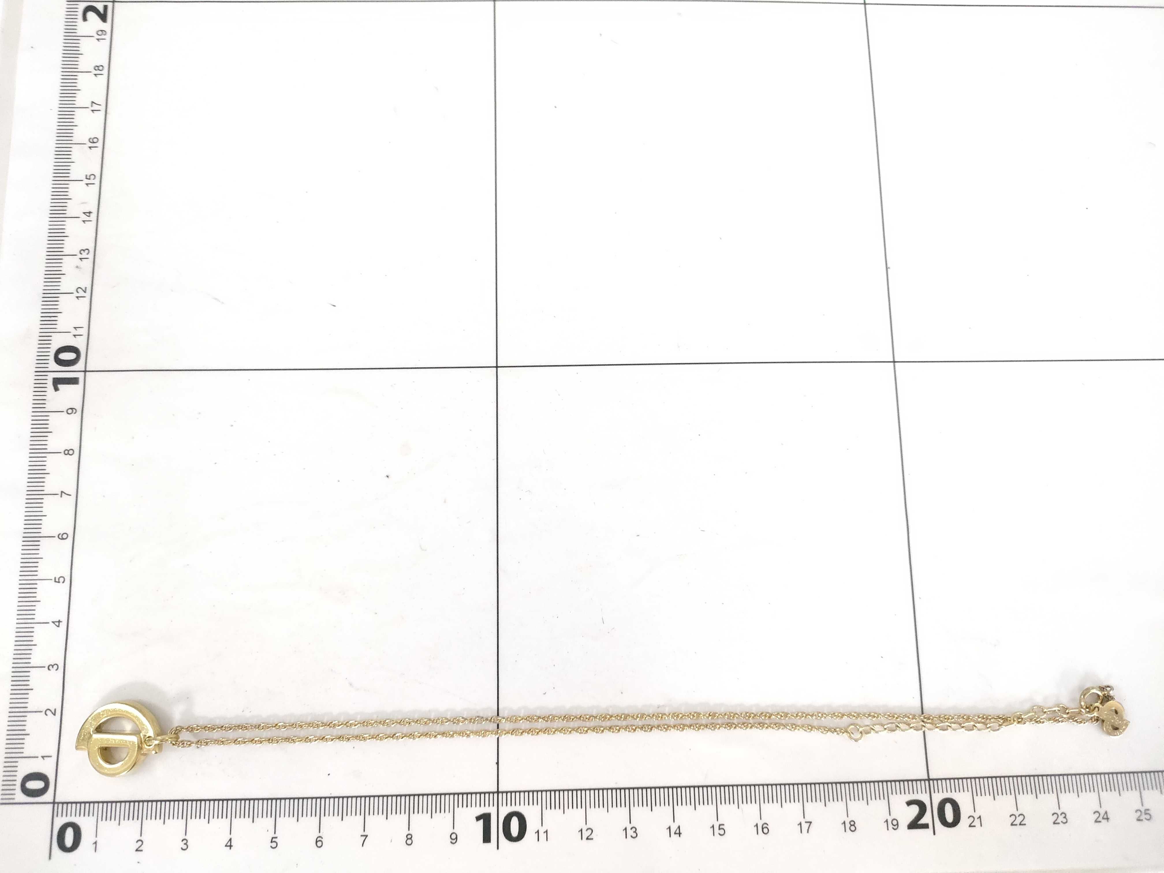 CD Logo GP Gold Necklace — view 6