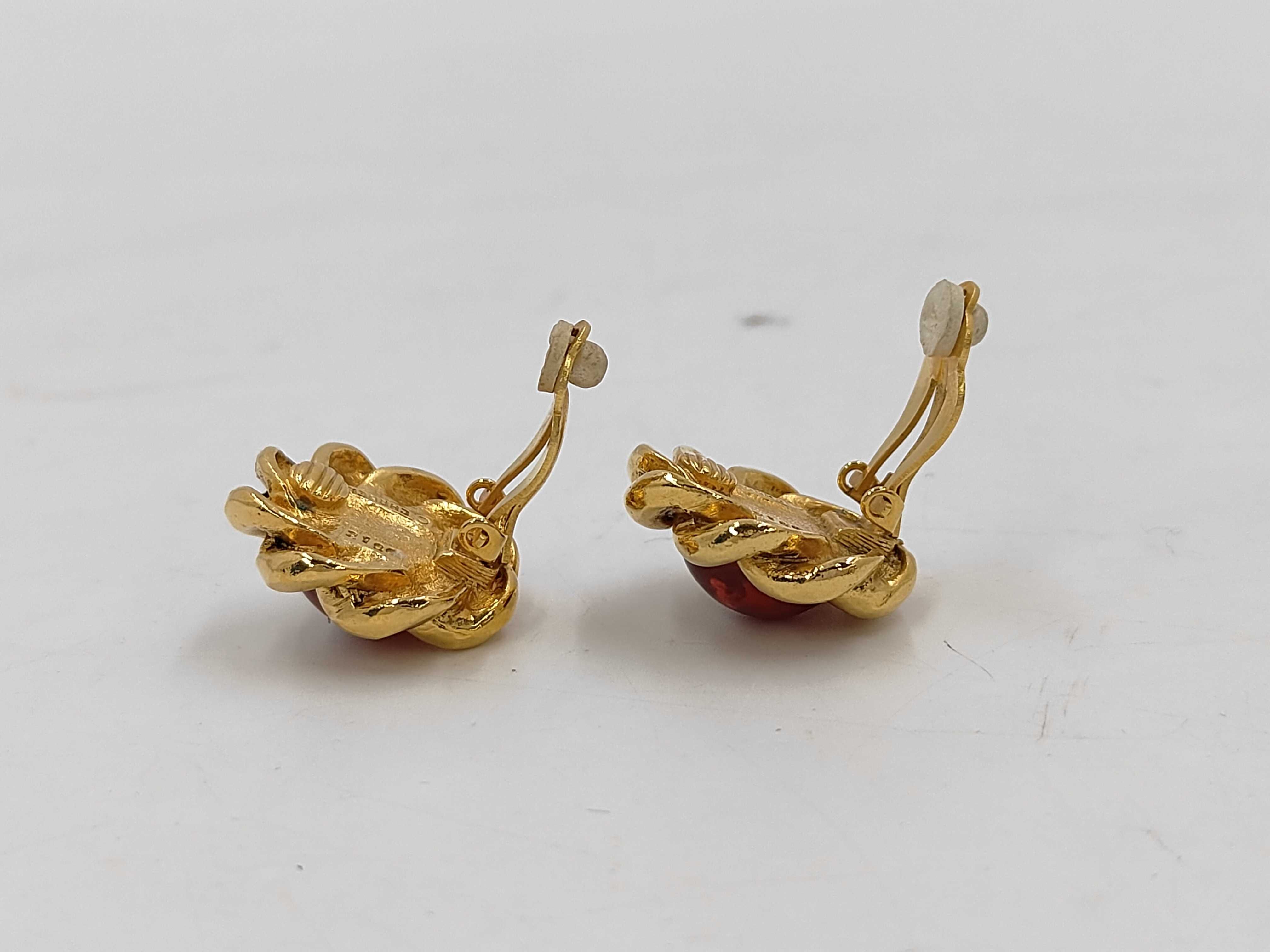 Brand Jewelry Earrings with Red Stone 2180 Earrings — view 2