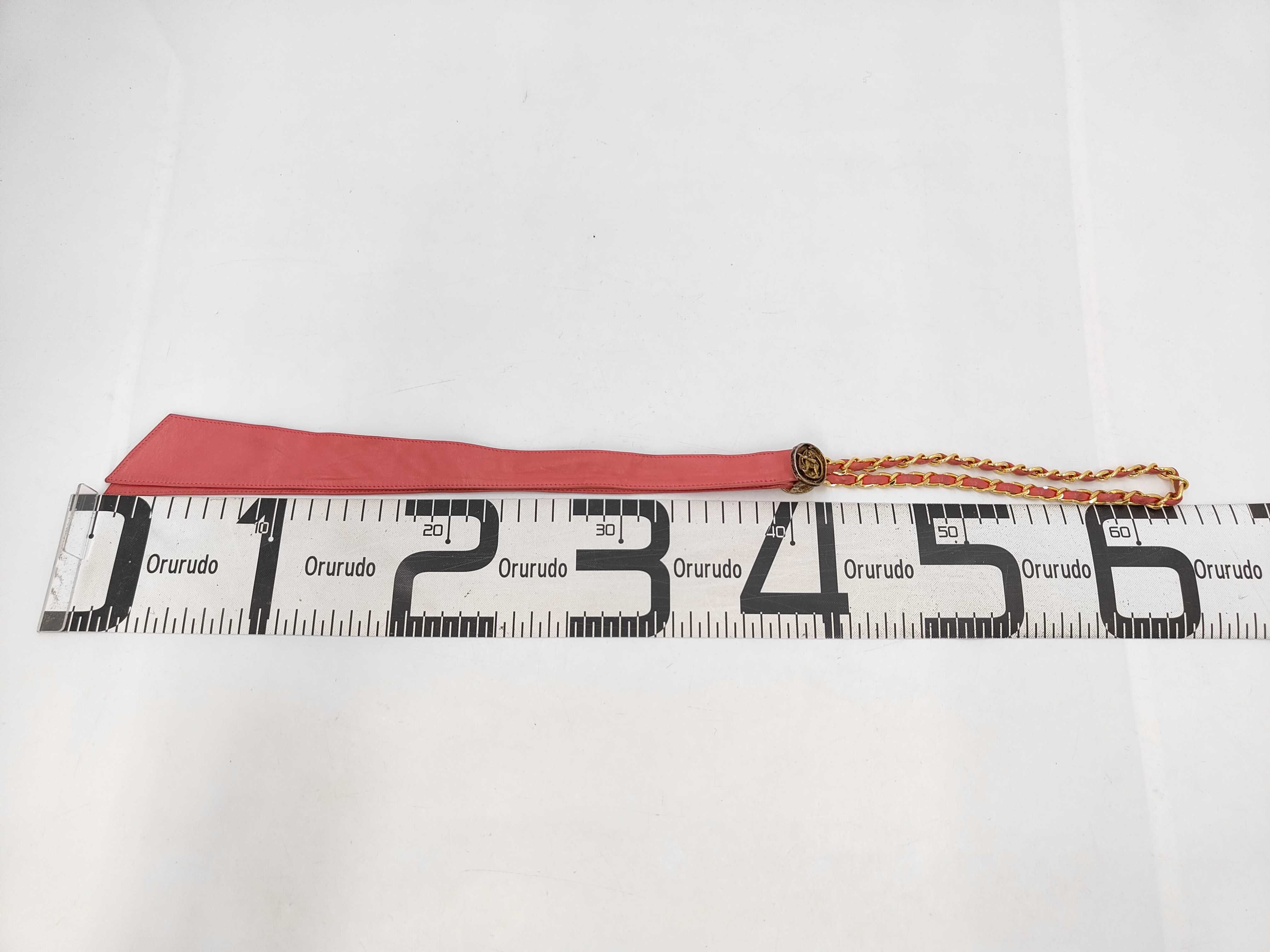 Belt, Chanel 26/65 Coin Chain Belt, Pink Belt — view 7