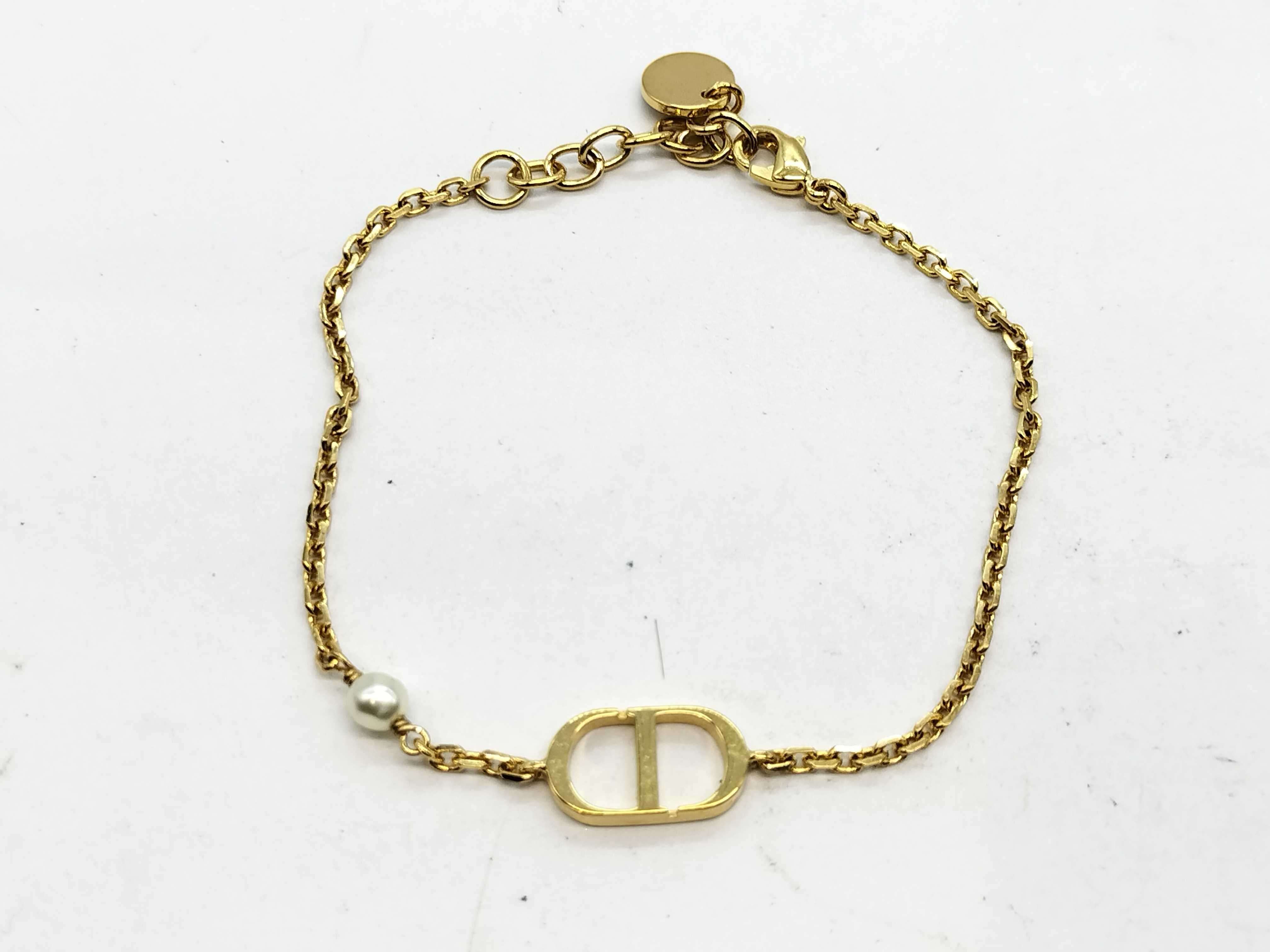CD Logo Gold Bracelet/Bangle — view 3