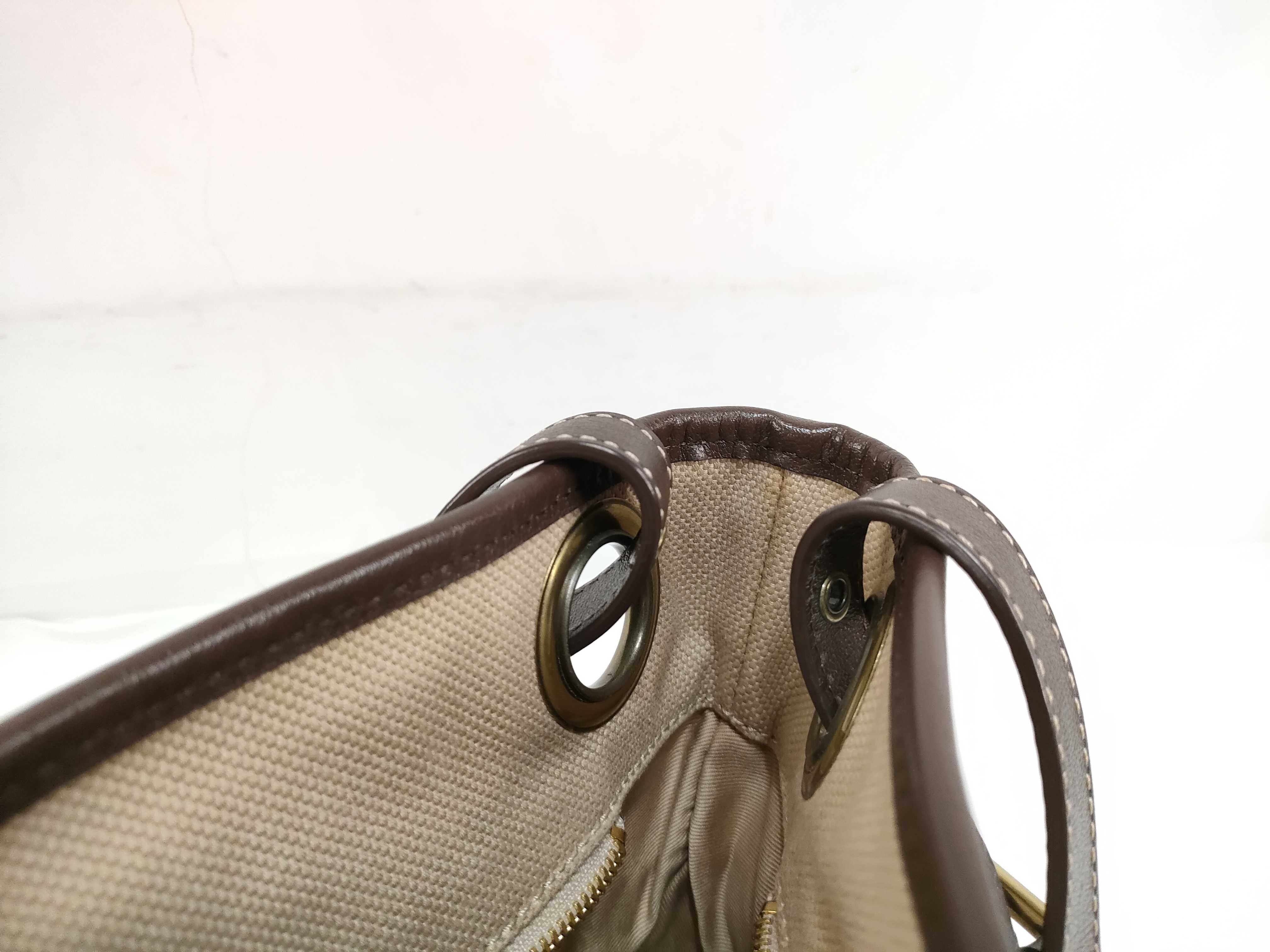 tote bag, beige and brown handbag — view 12